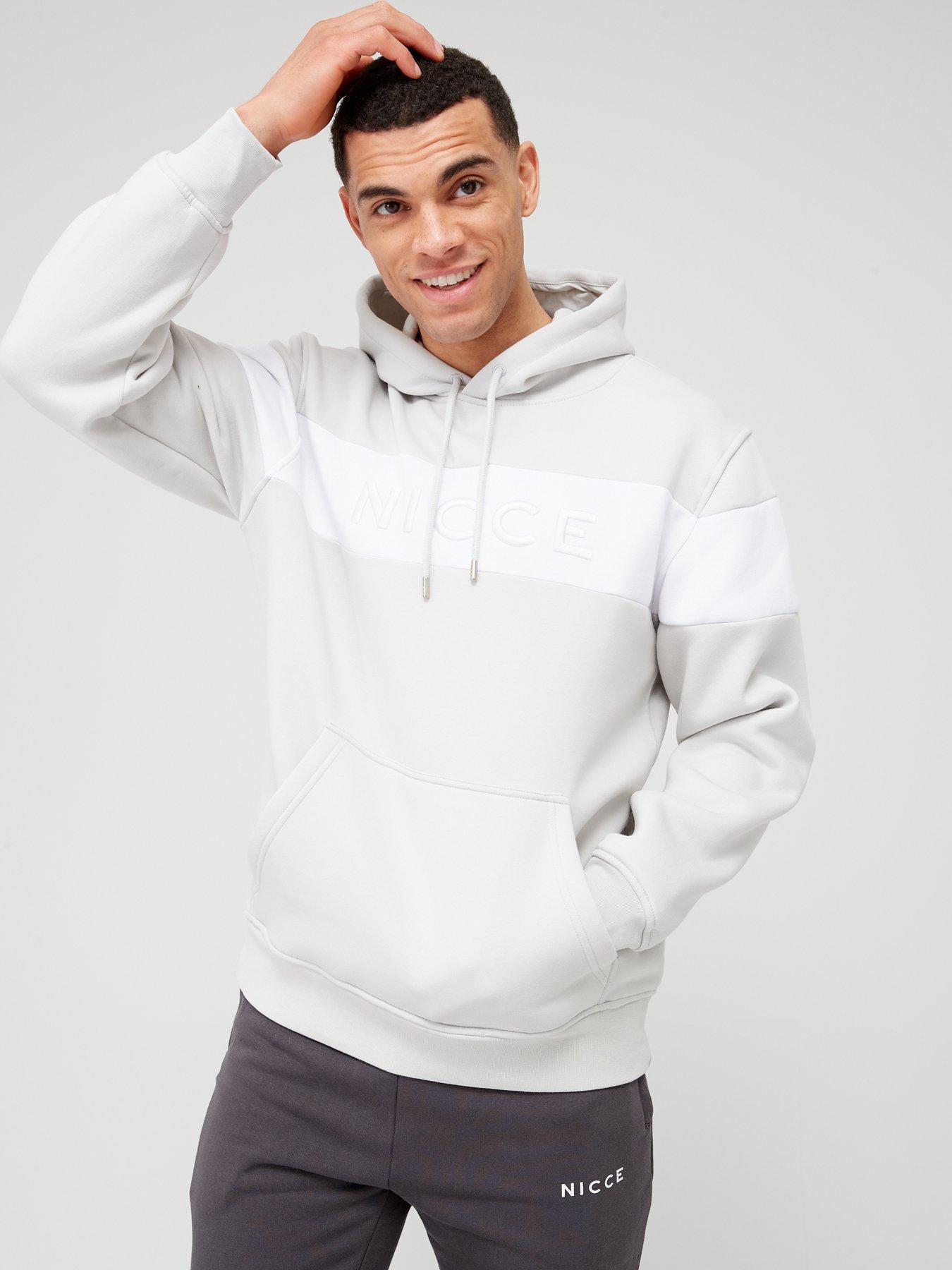 Grey and 2024 white nicce hoodie