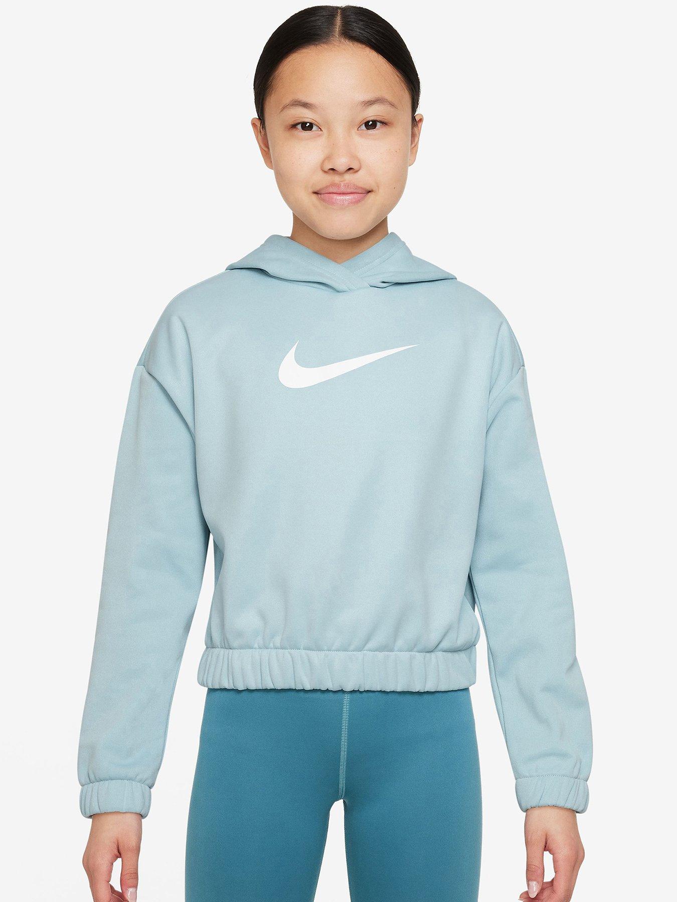 light blue nike hoodie kids