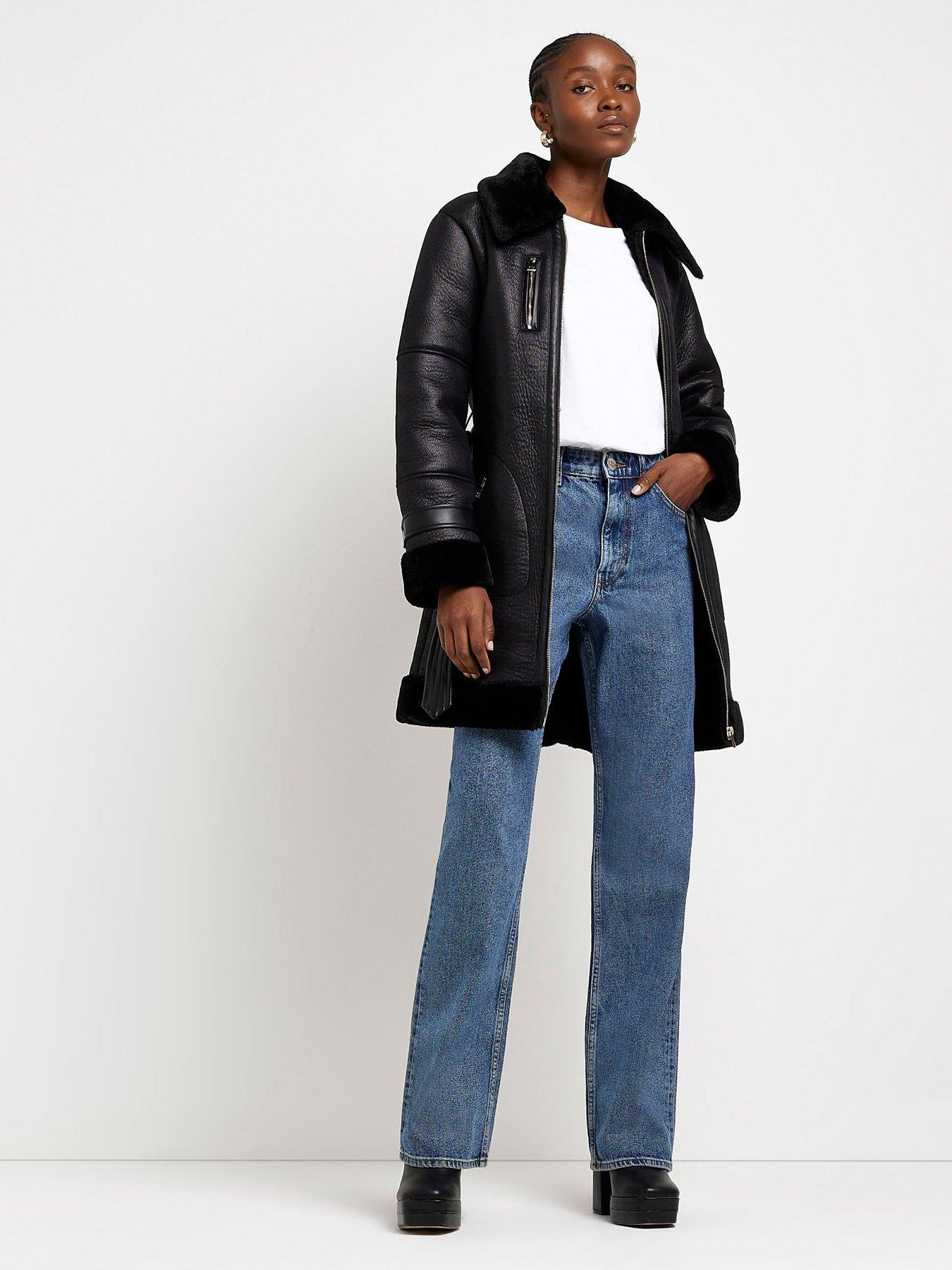 River island hotsell aviator coat