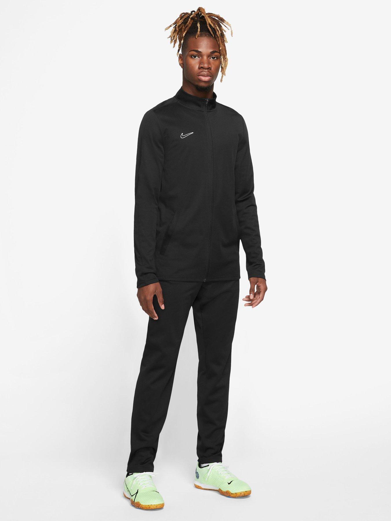 Mens nike 2025 black tracksuit