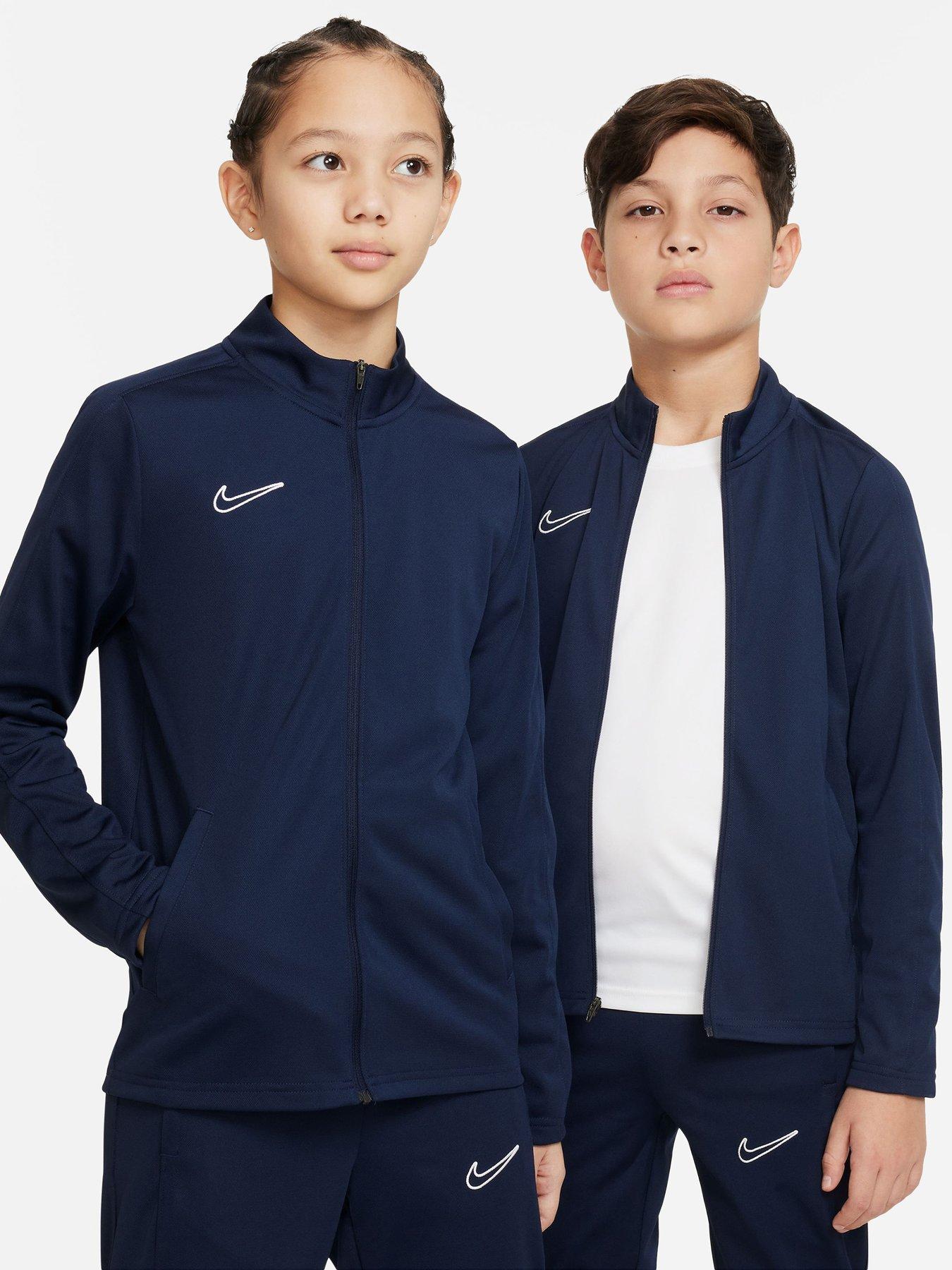 Navy nike best sale tracksuit junior