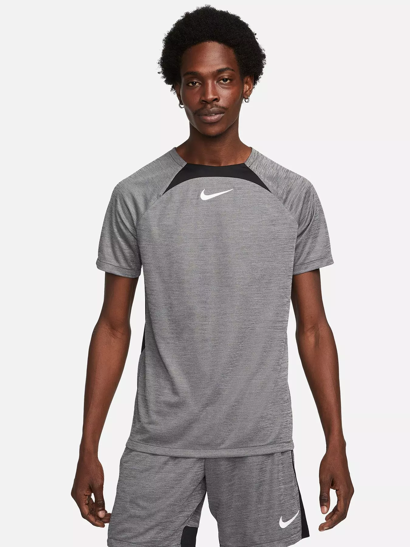 Nike Dri-FIT Swim Hydroguard Hooded Men's Small Gray Tee | 410 Line Dancers