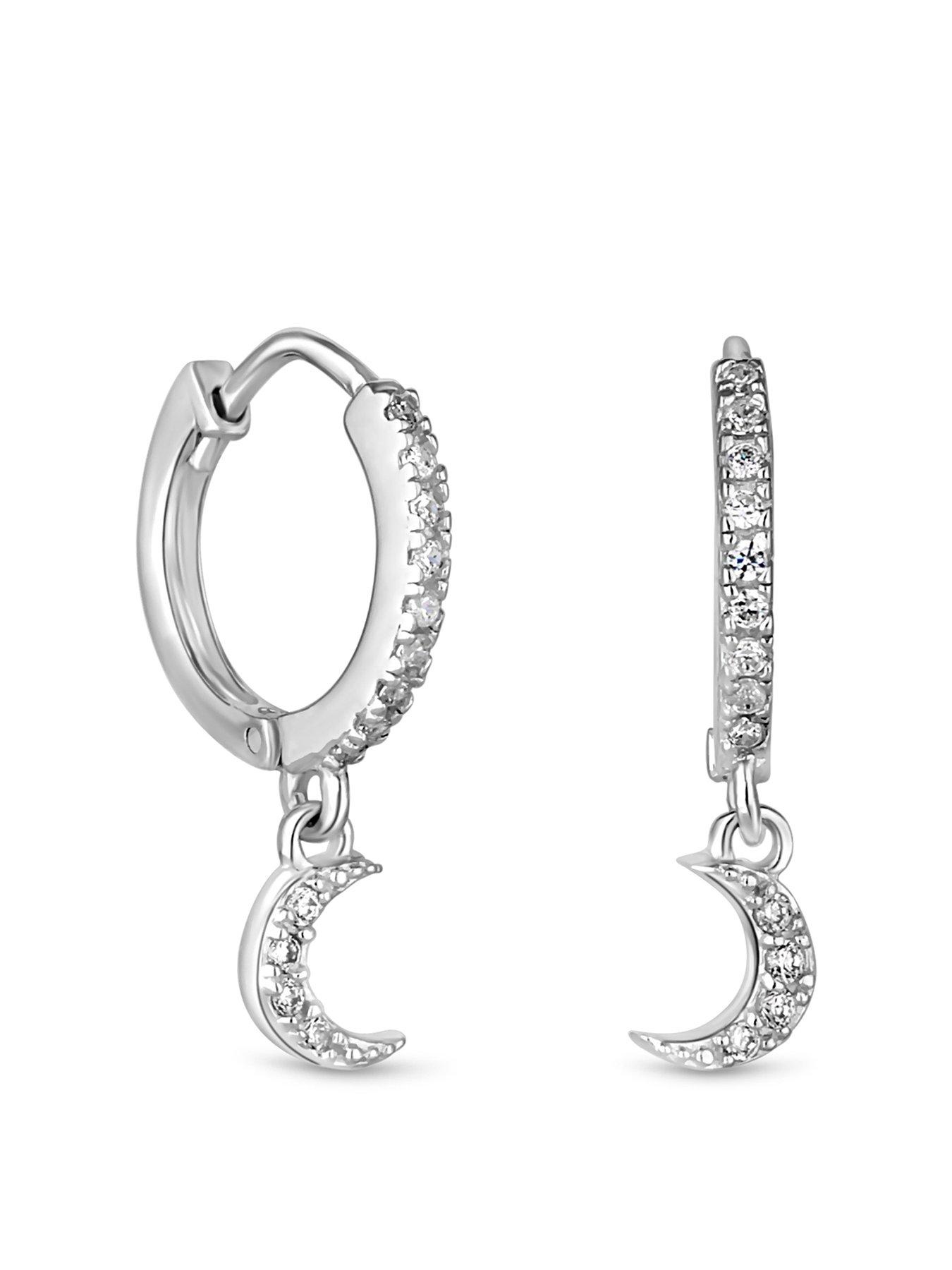 simply-silver-simply-silver-sterling-silver-925-cubic-zirconia-mini-crescent-moon-hoop-earrings