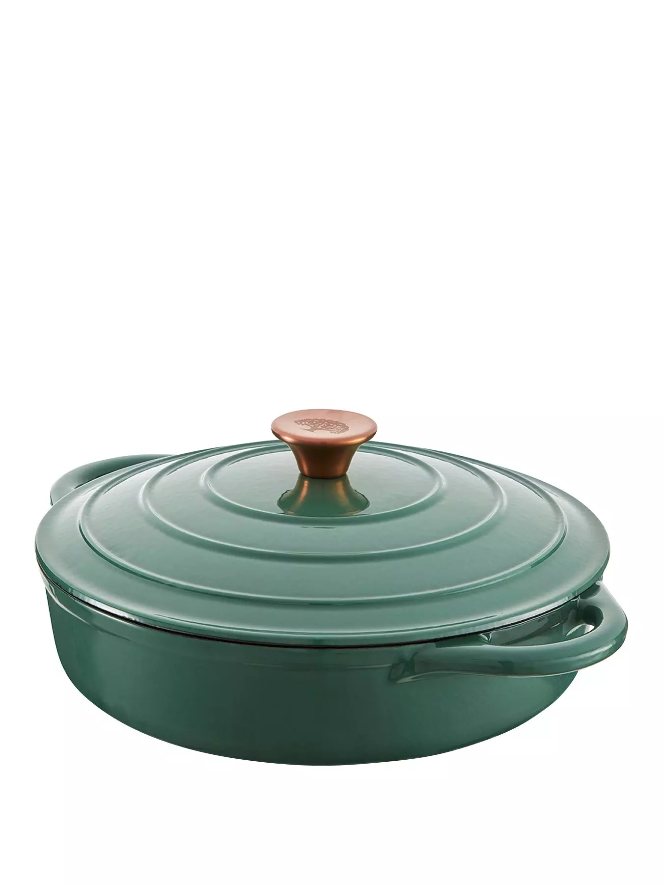 Tefal LOV Enamelled Cast Iron Shallow Casserole Dish with Lid, 28cm, 3.8L,  Dutch Oven, All Hob Types, Cast Iron Pot, Cooking Pots, Dishwasher Safe