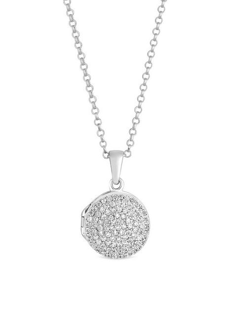 simply-silver-simply-silver-sterling-silver-925-cubic-zirconia-mini-pave-locket-necklace