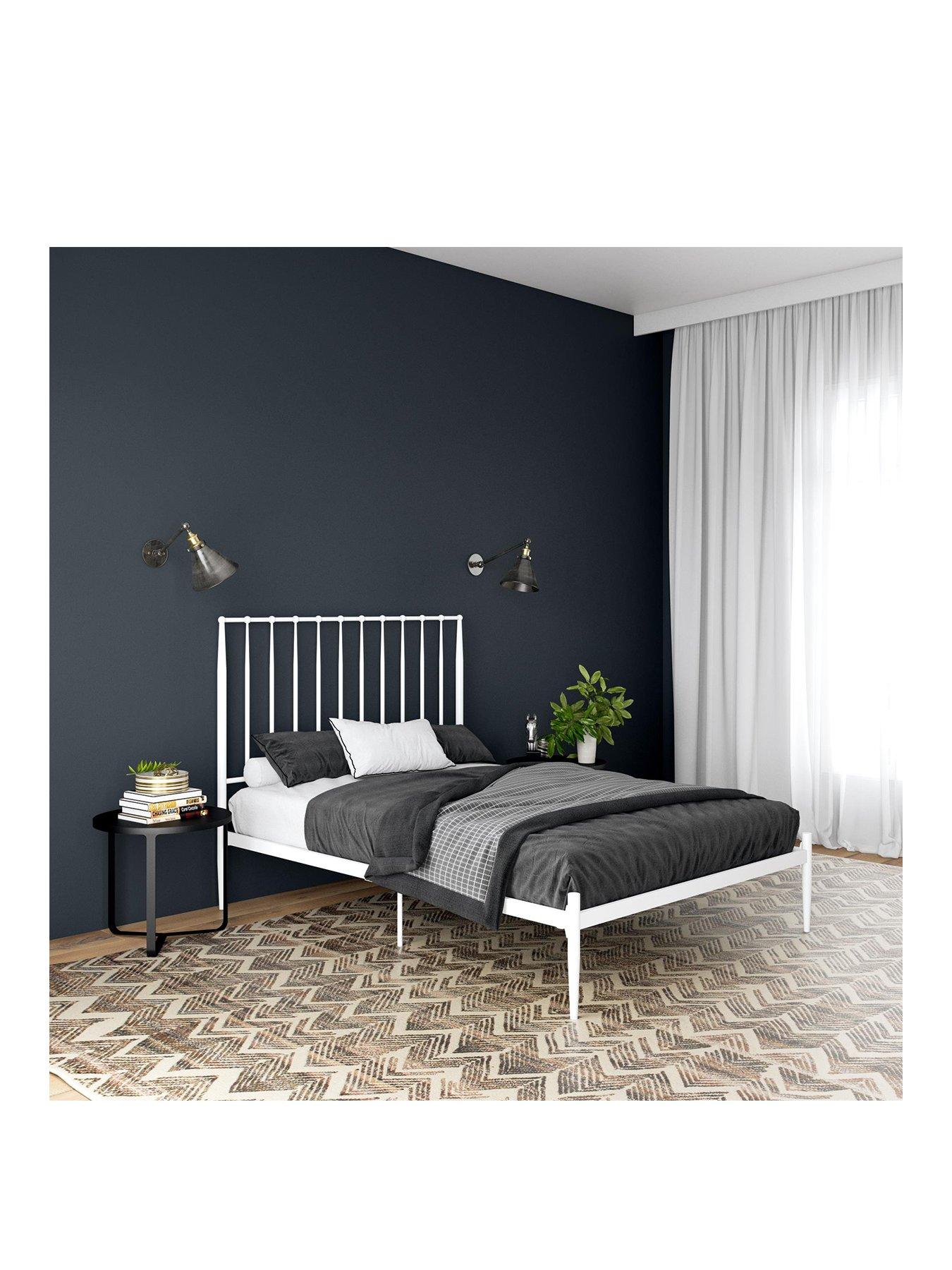 dorel-home-giulia-modern-metal-double-bed-frame-whitestillFront