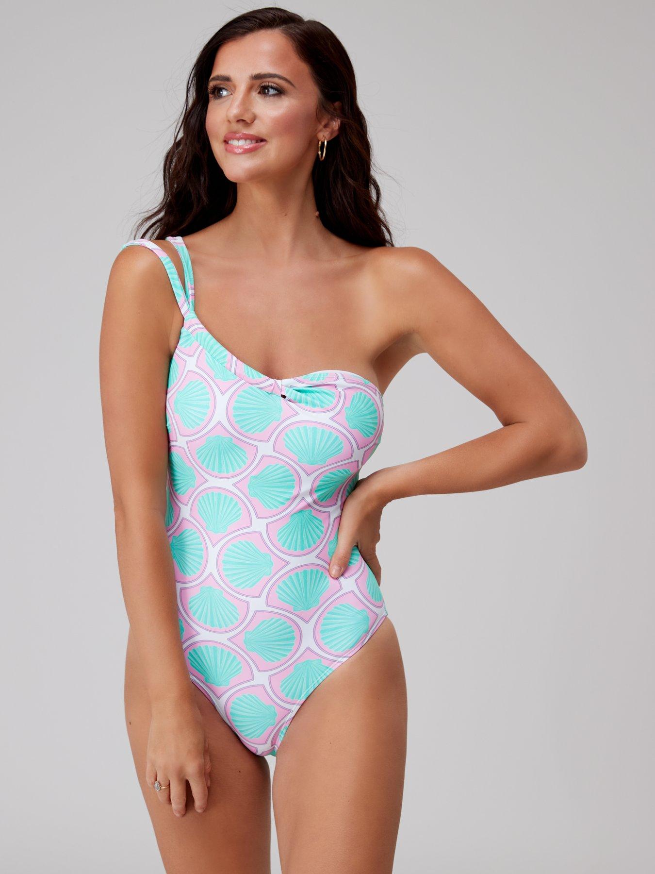 One shoulder clearance swimsuit