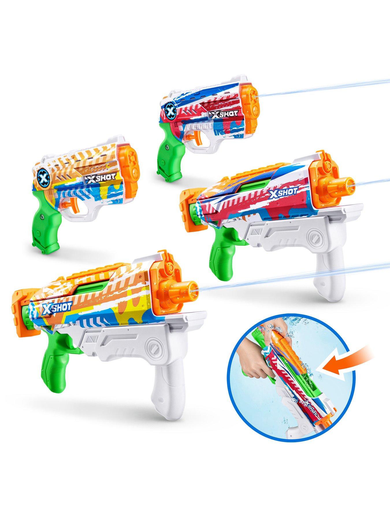 X-Shot Water Fast-Fill Skins Water Blaster Combo 4 Pack
