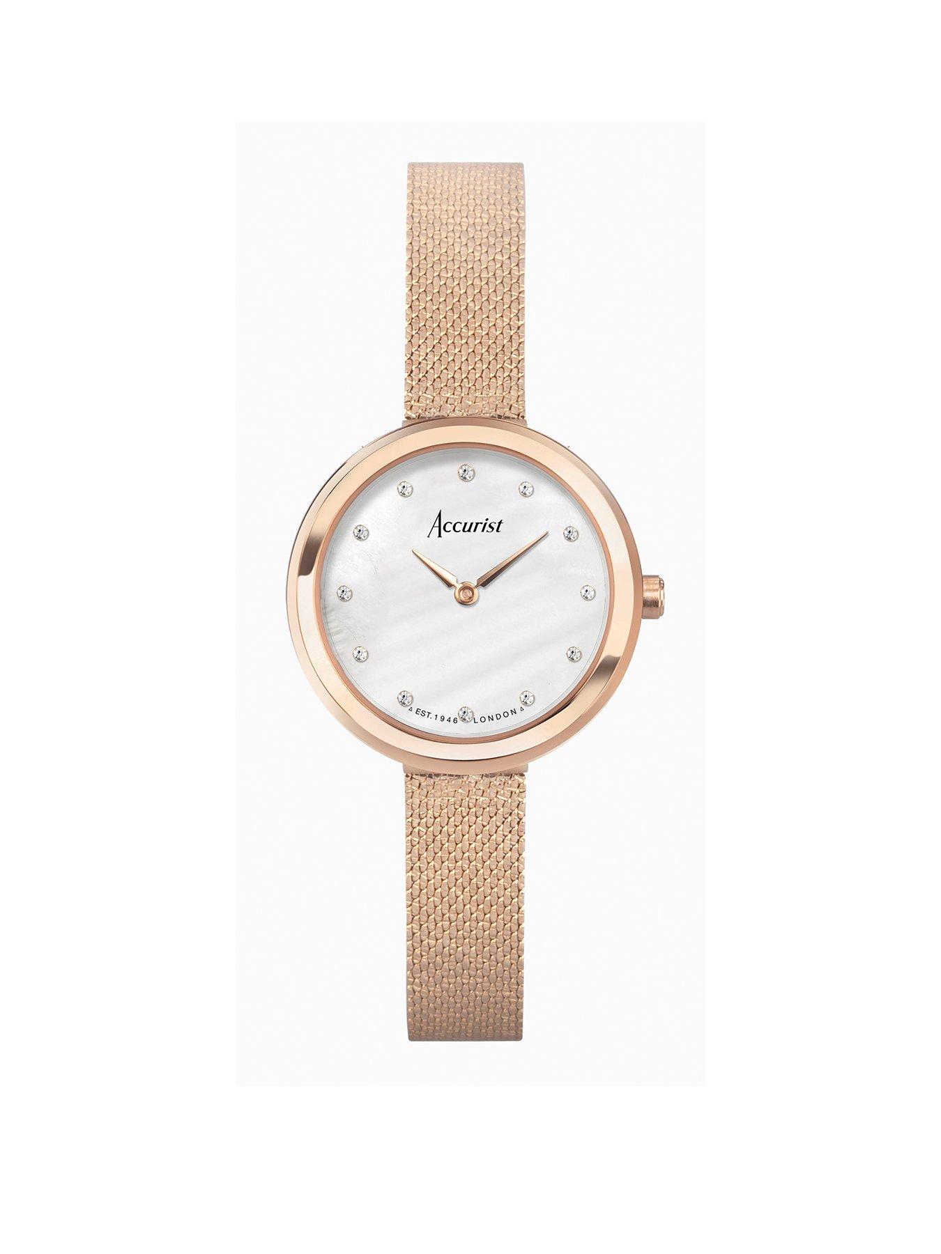 accurist-jewellery-womens-rose-gold-stainless-steel-mesh-analogue-watch