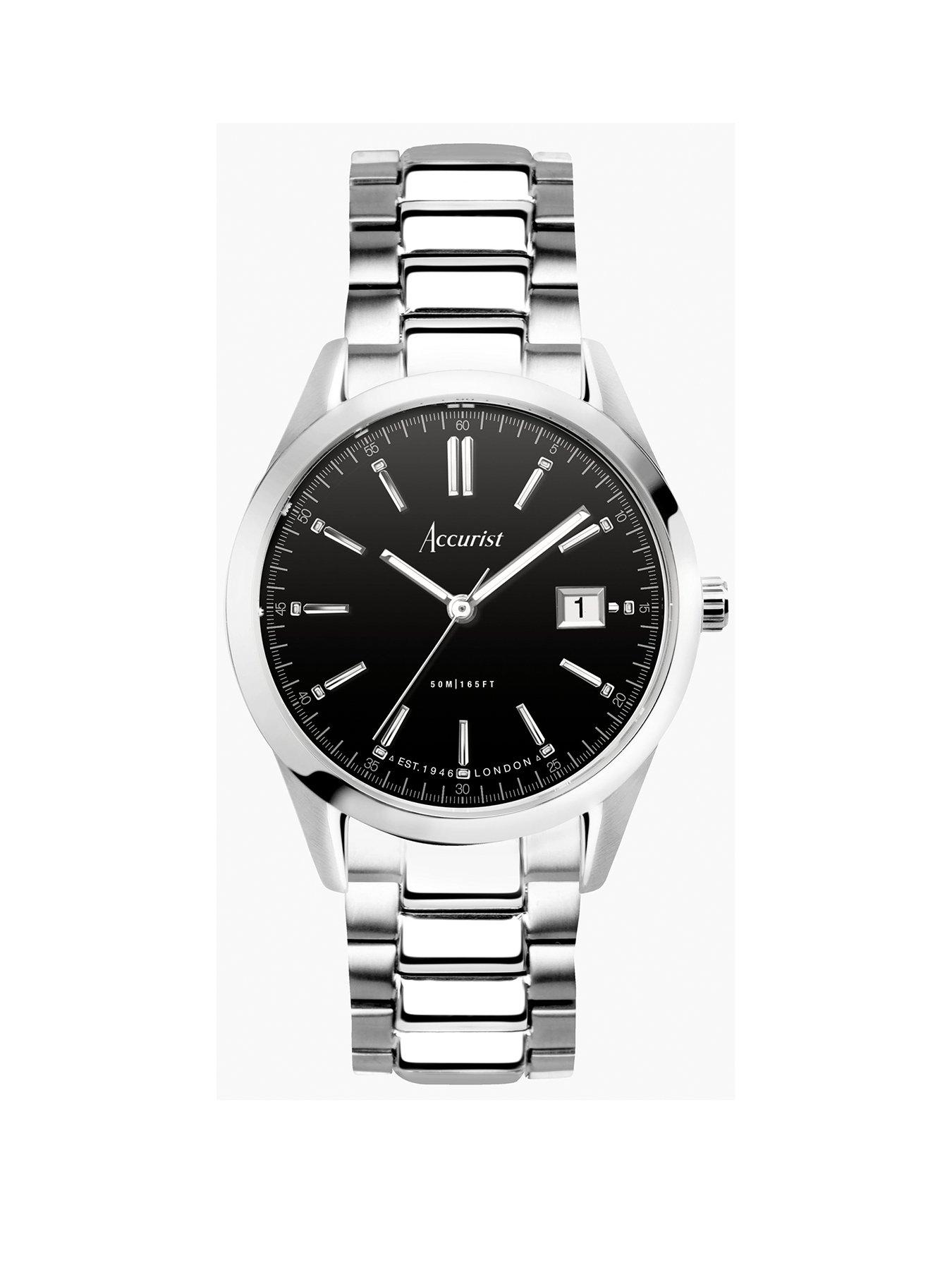 Accurist Men's Dive Automatic Stainless Steel Bracelet 42mm Watch | Ernest  Jones