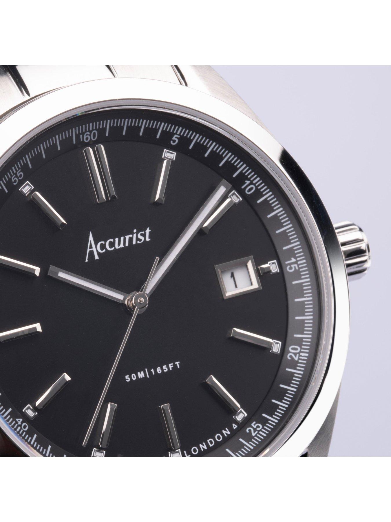 accurist-everyday-mens-silver-stainless-steel-bracelet-analogue-watchdetail