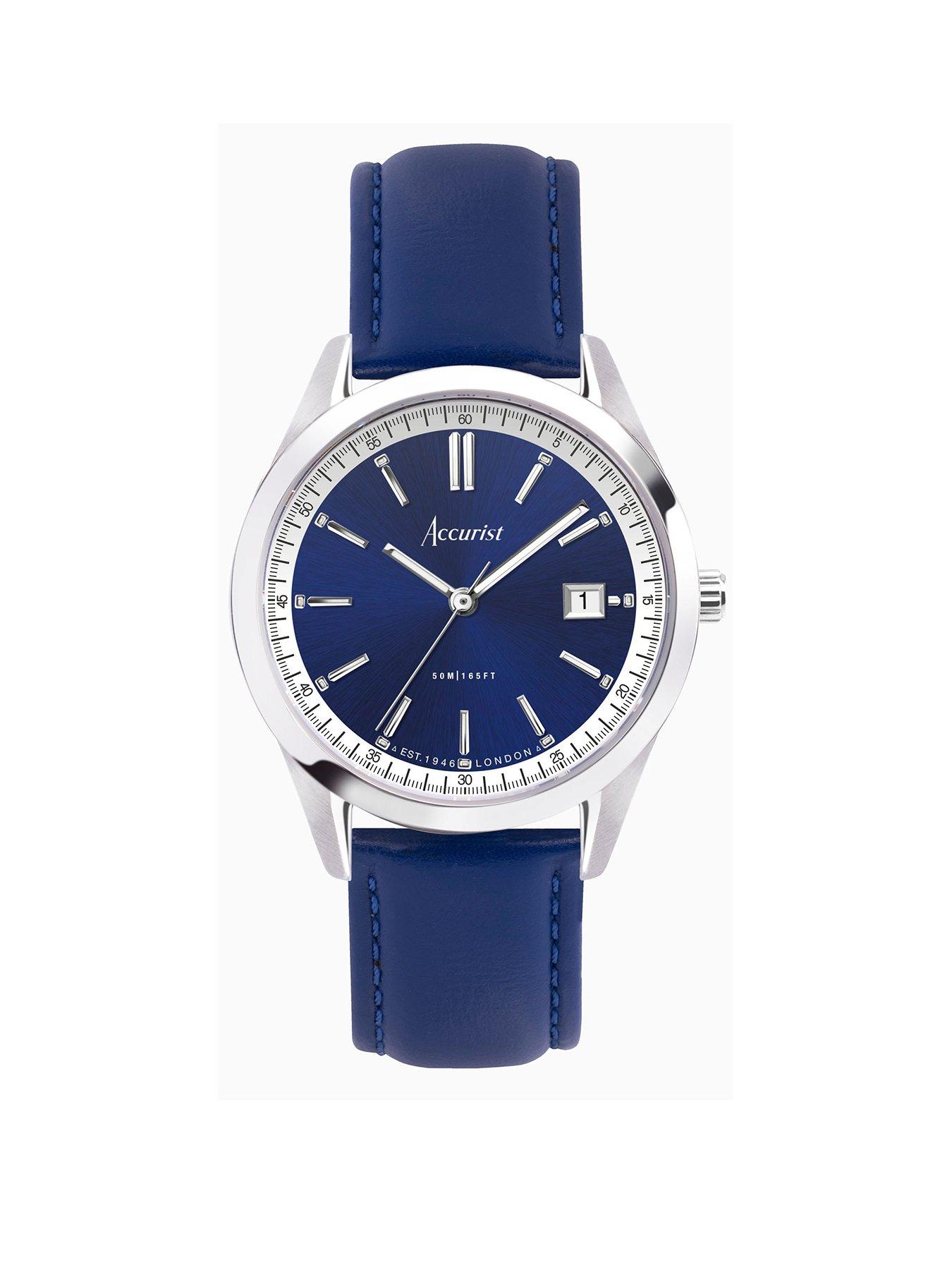 accurist-everyday-mens-blue-leather-strap-analogue-watch