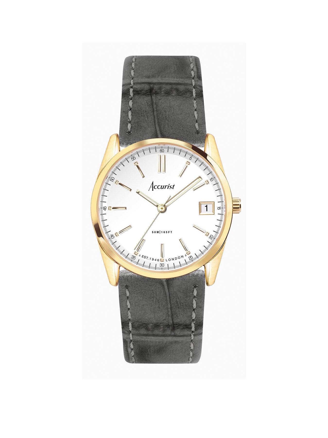 accurist-everyday-womens-grey-leather-strap-analogue-watch