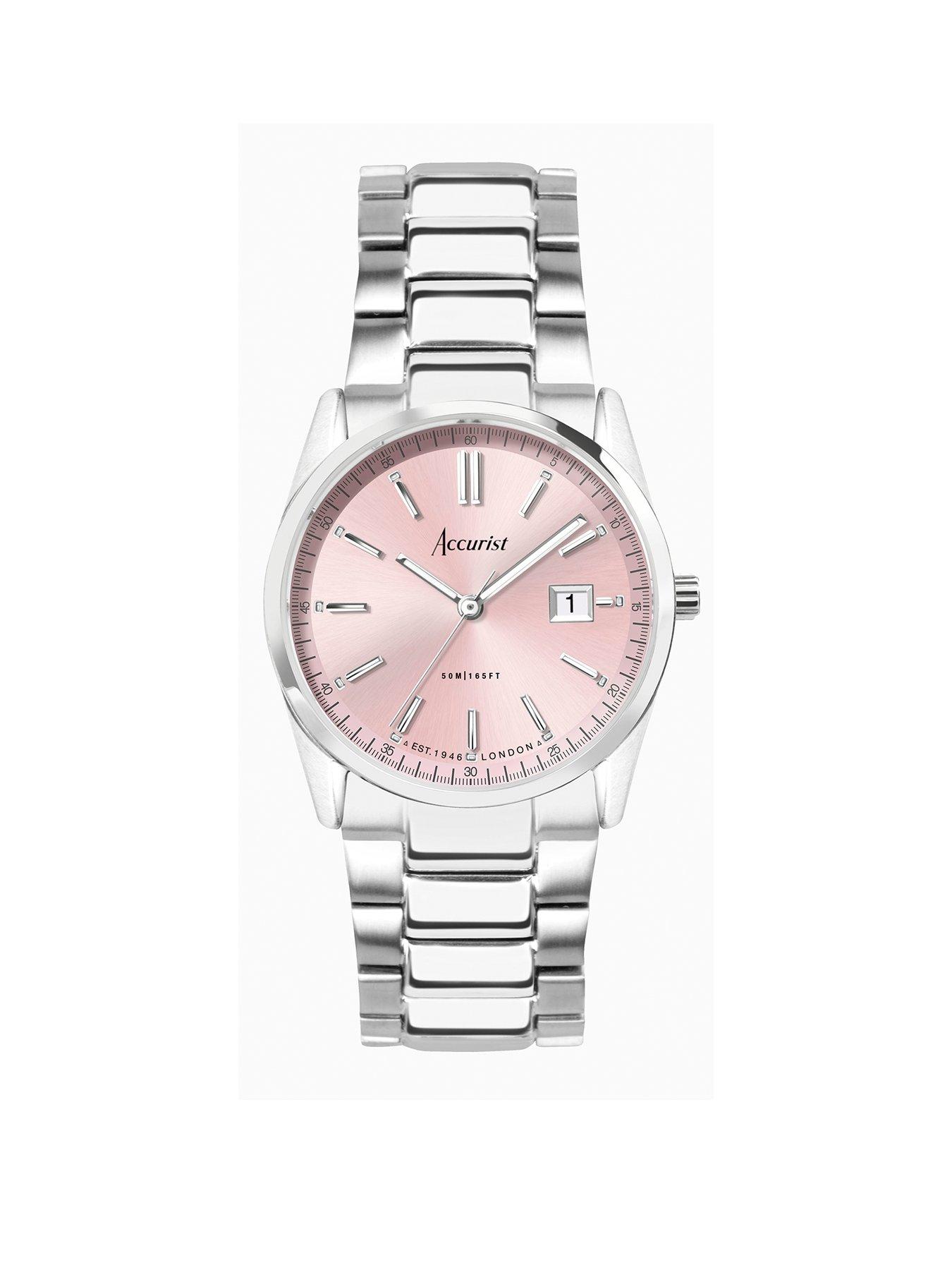 Accurist Everyday Womens Silver Stainless Steel Bracelet Analogue Watch