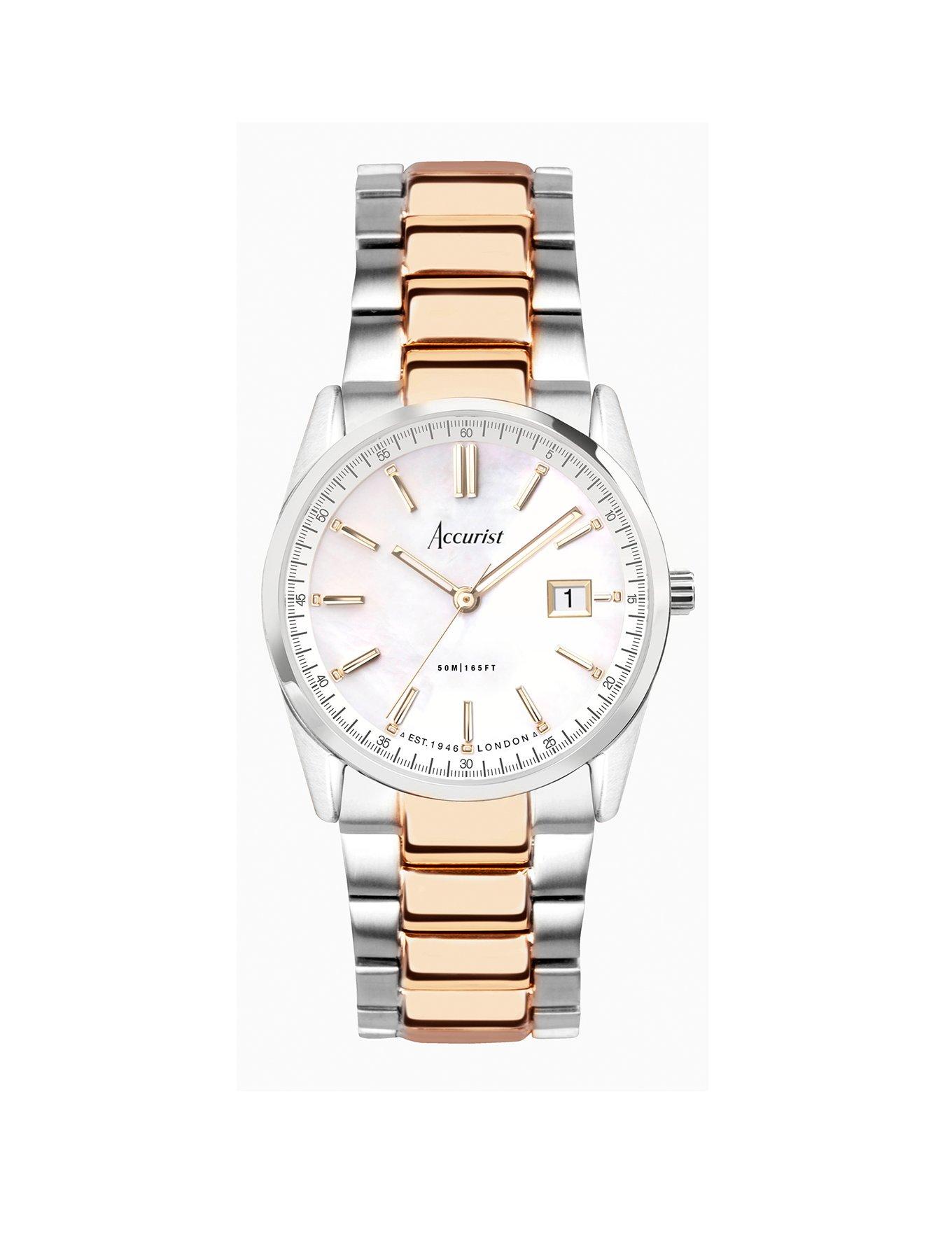 accurist-everyday-womens-two-tone-stainless-steel-bracelet-analogue-watch