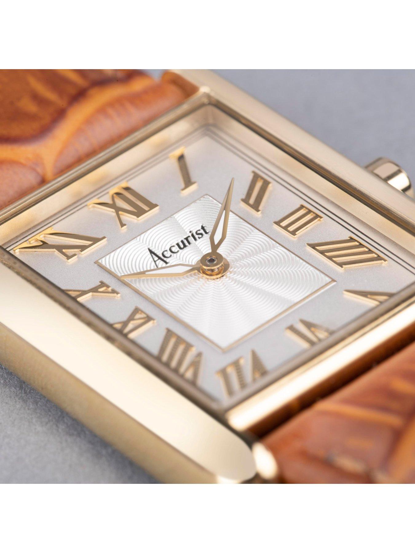 accurist-rectangle-womens-tan-leather-strap-analogue-watchdetail