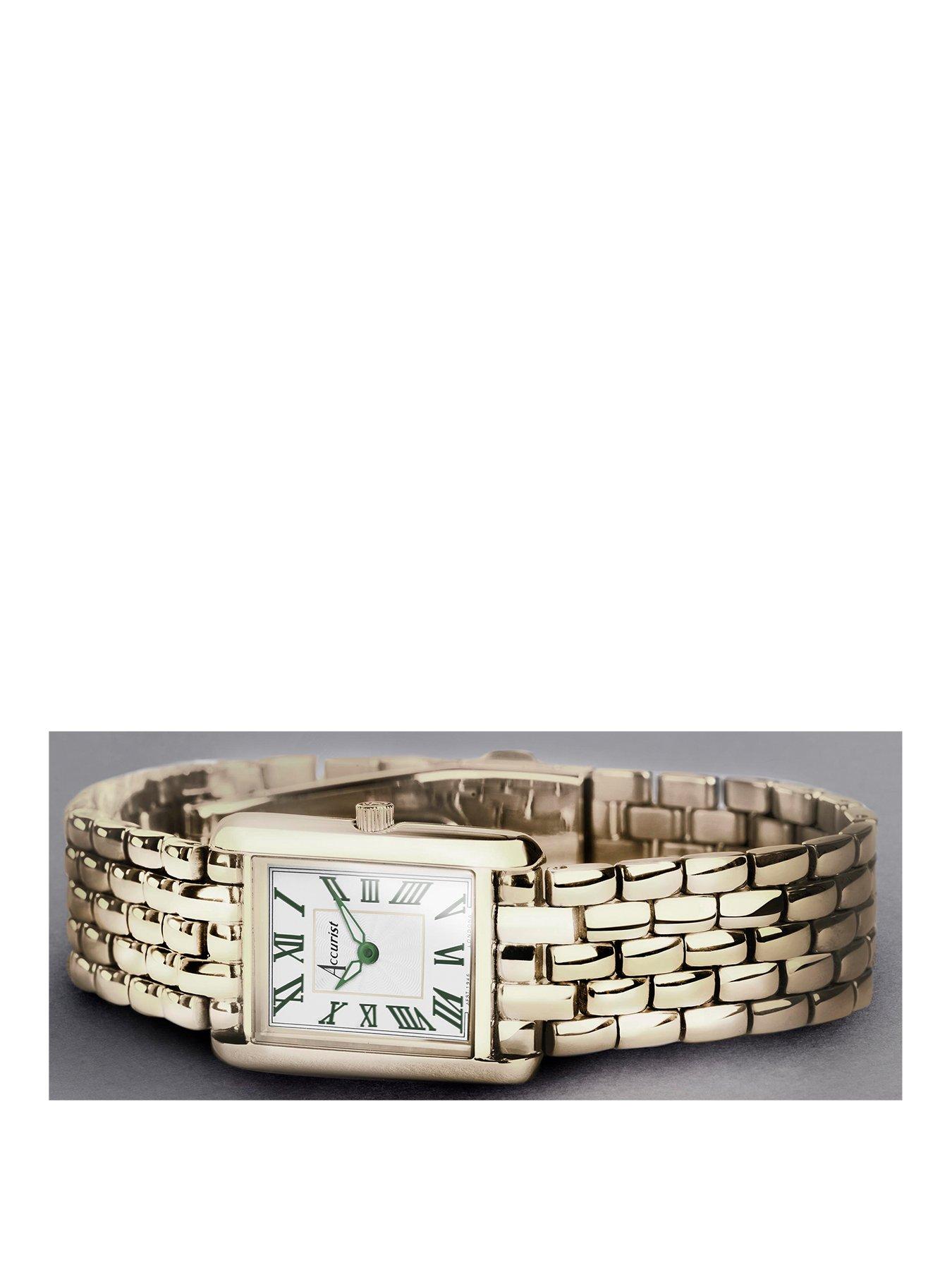 accurist-rectangle-womens-gold-stainless-steel-bracelet-analogue-watchstillFront