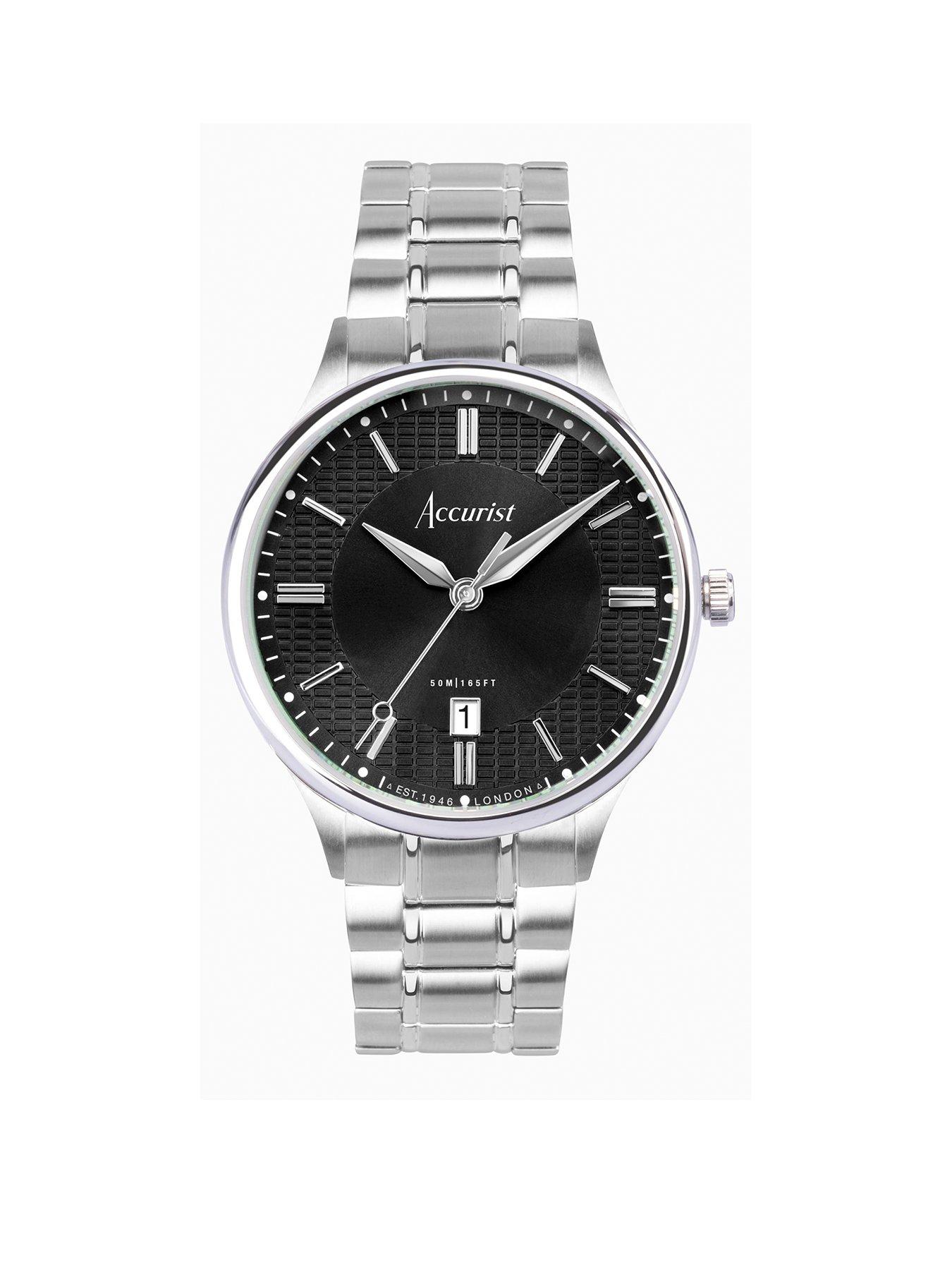 accurist-classic-mens-silver-stainless-steel-bracelet-analogue-watchfront