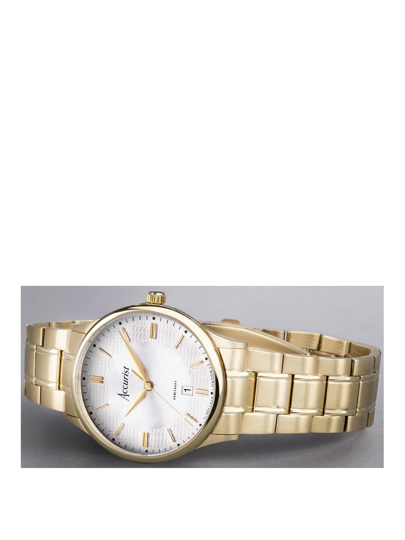 accurist-classic-mens-gold-stainless-steel-bracelet-analogue-watchstillFront