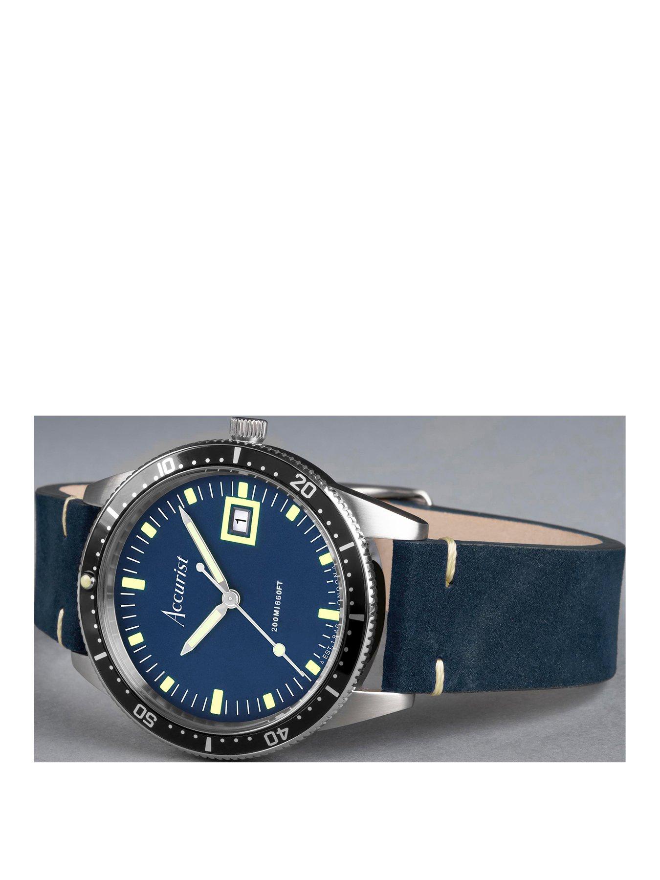 accurist-dive-mens-blue-leather-strap-analogue-watchstillFront