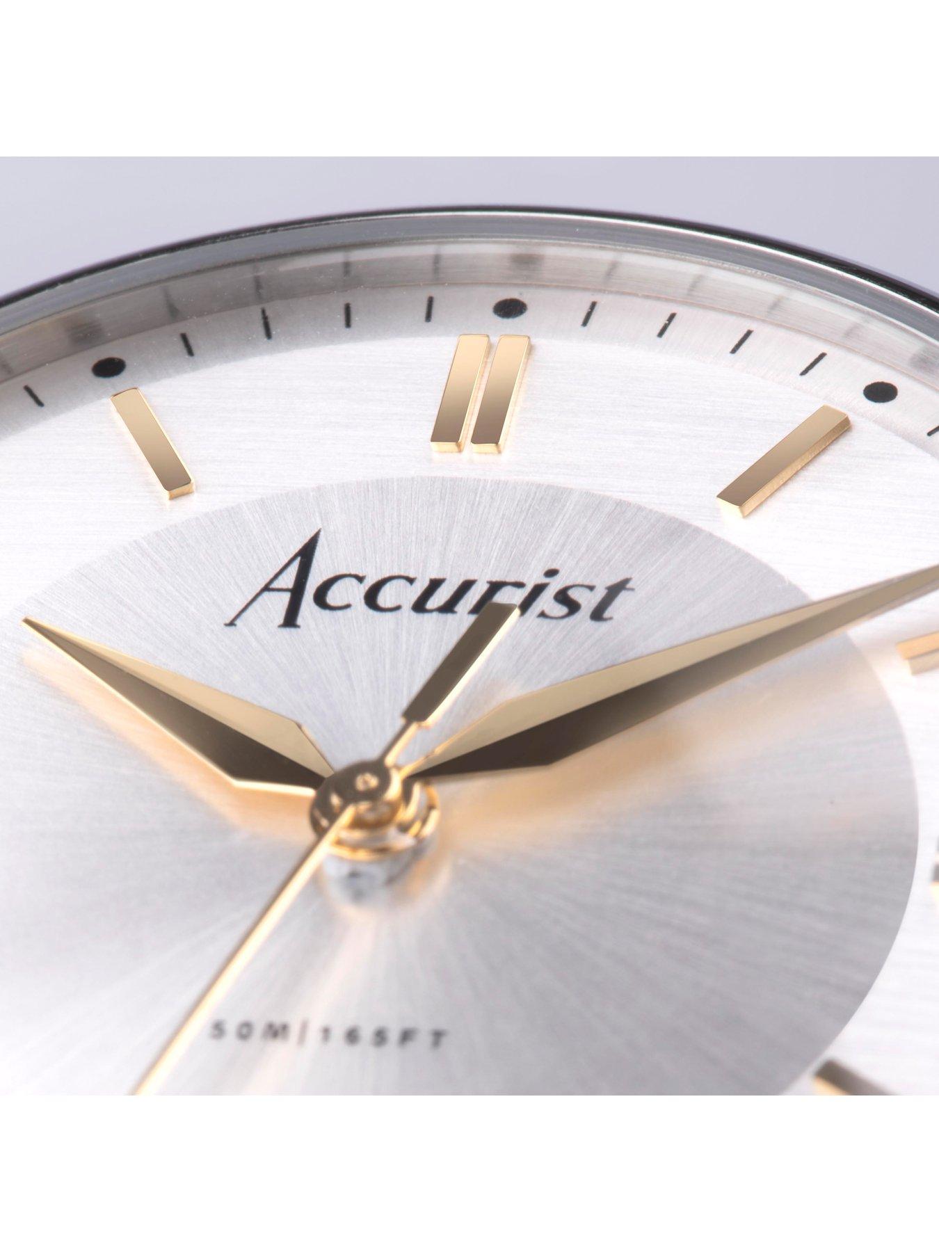 accurist-classic-mens-black-leather-strap-analogue-watchdetail