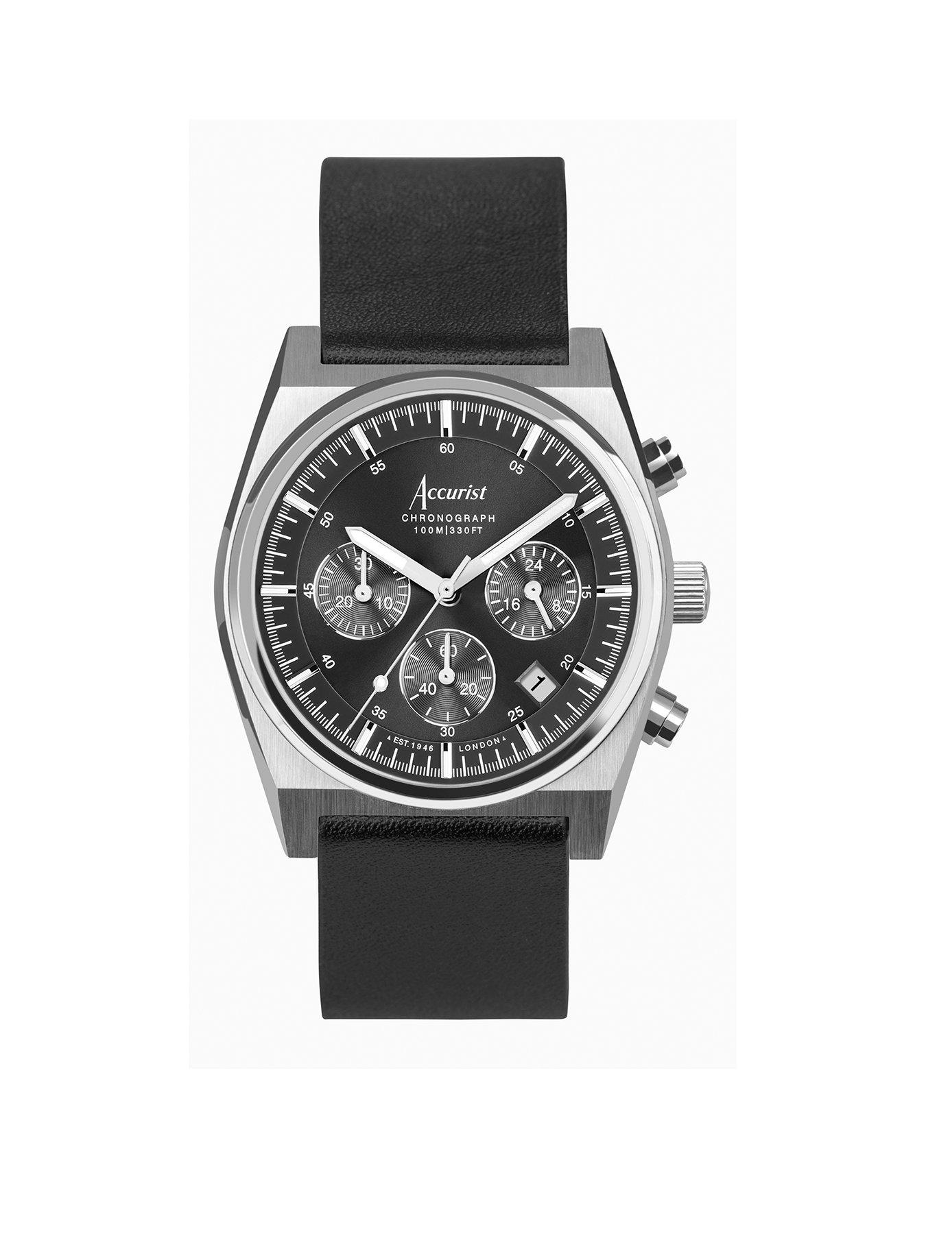 accurist-origin-mens-black-leather-strap-chronograph-watch