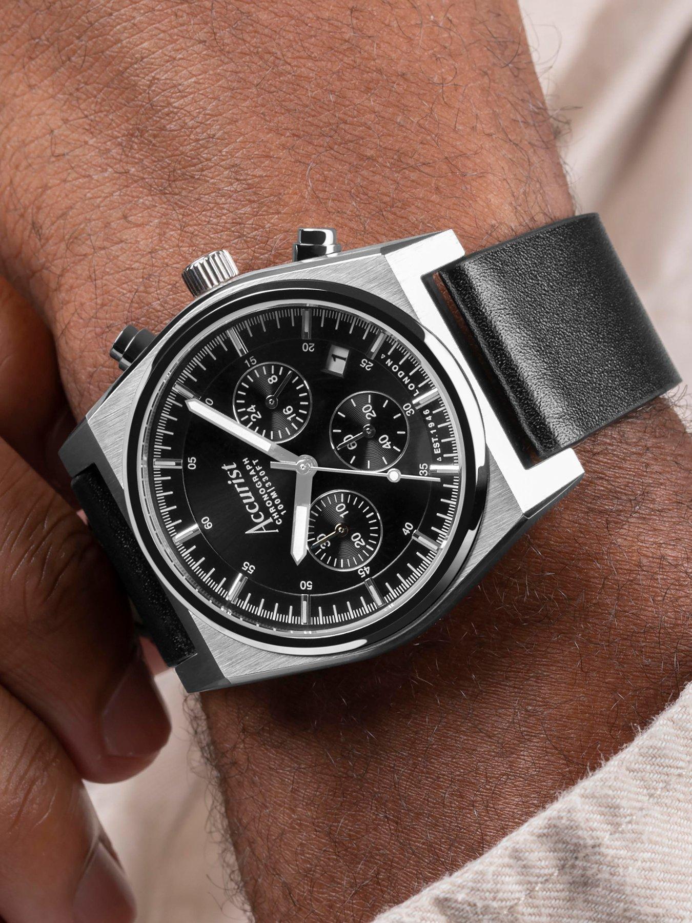 accurist-origin-mens-black-leather-strap-chronograph-watchback