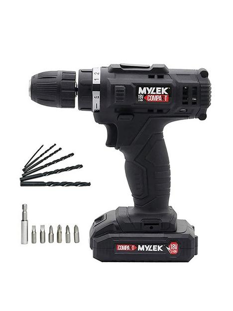 mylek-mylek-myw09-18v-cordless-drill-electric-screwdriver-set
