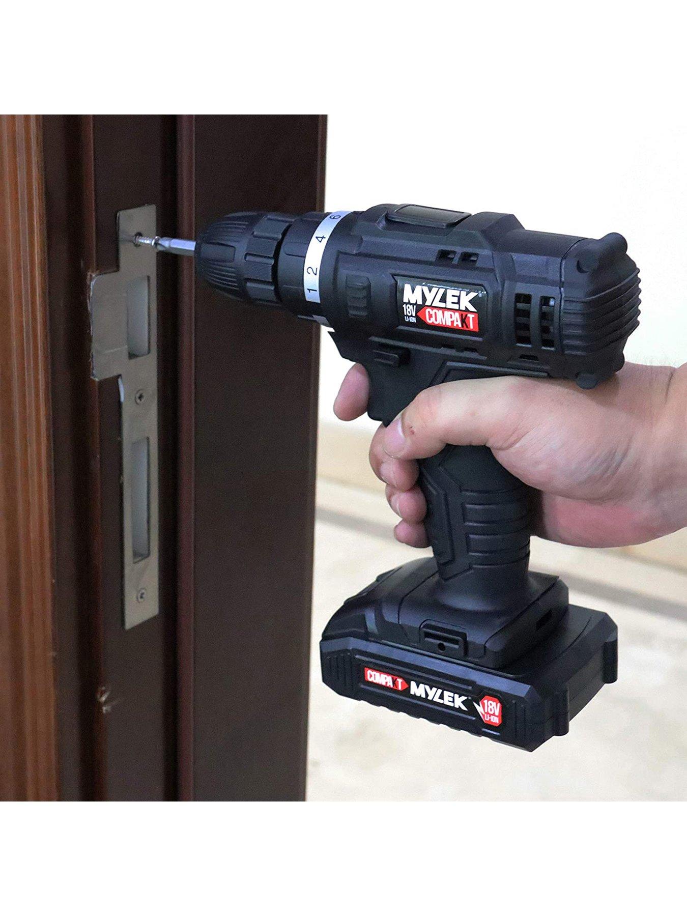 Image 6 of 7 of Mylek Cordless Drill Set 18V with&nbsp;90-Piece Tool Kit and Case