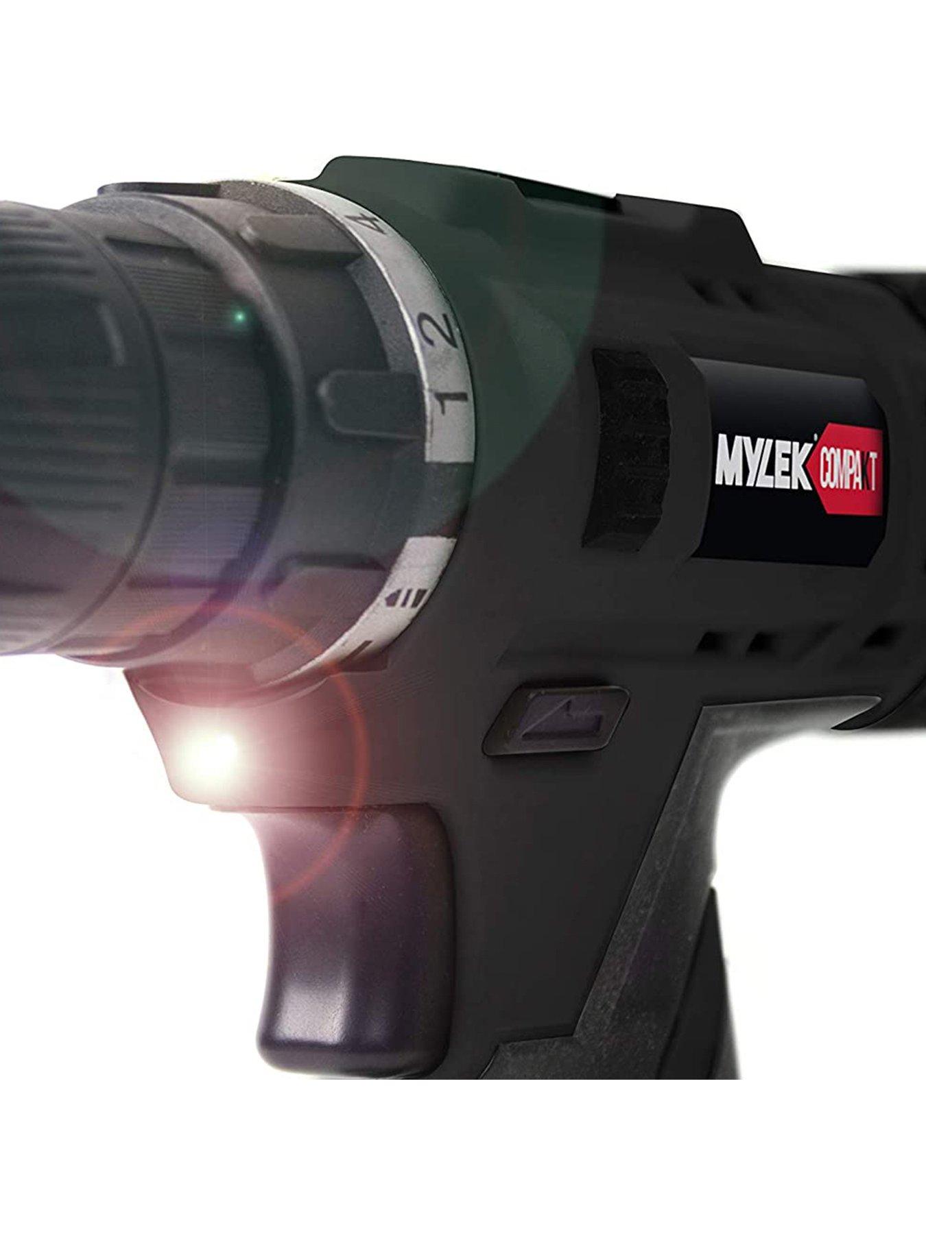 Image 3 of 7 of Mylek 18V Cordless Drill with 131-Piece Tool Set and Case