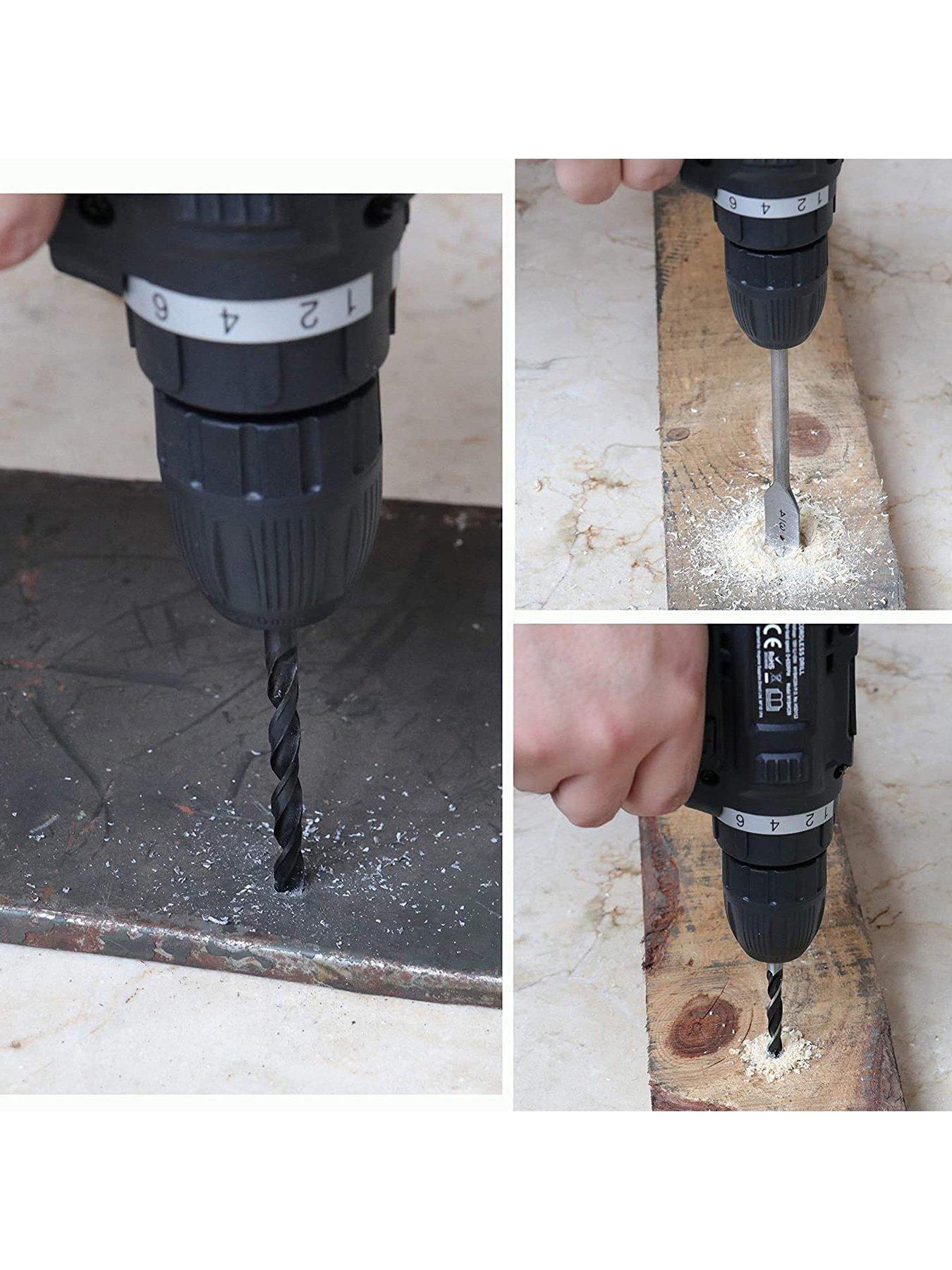Image 4 of 7 of Mylek 18V Cordless Drill with 131-Piece Tool Set and Case