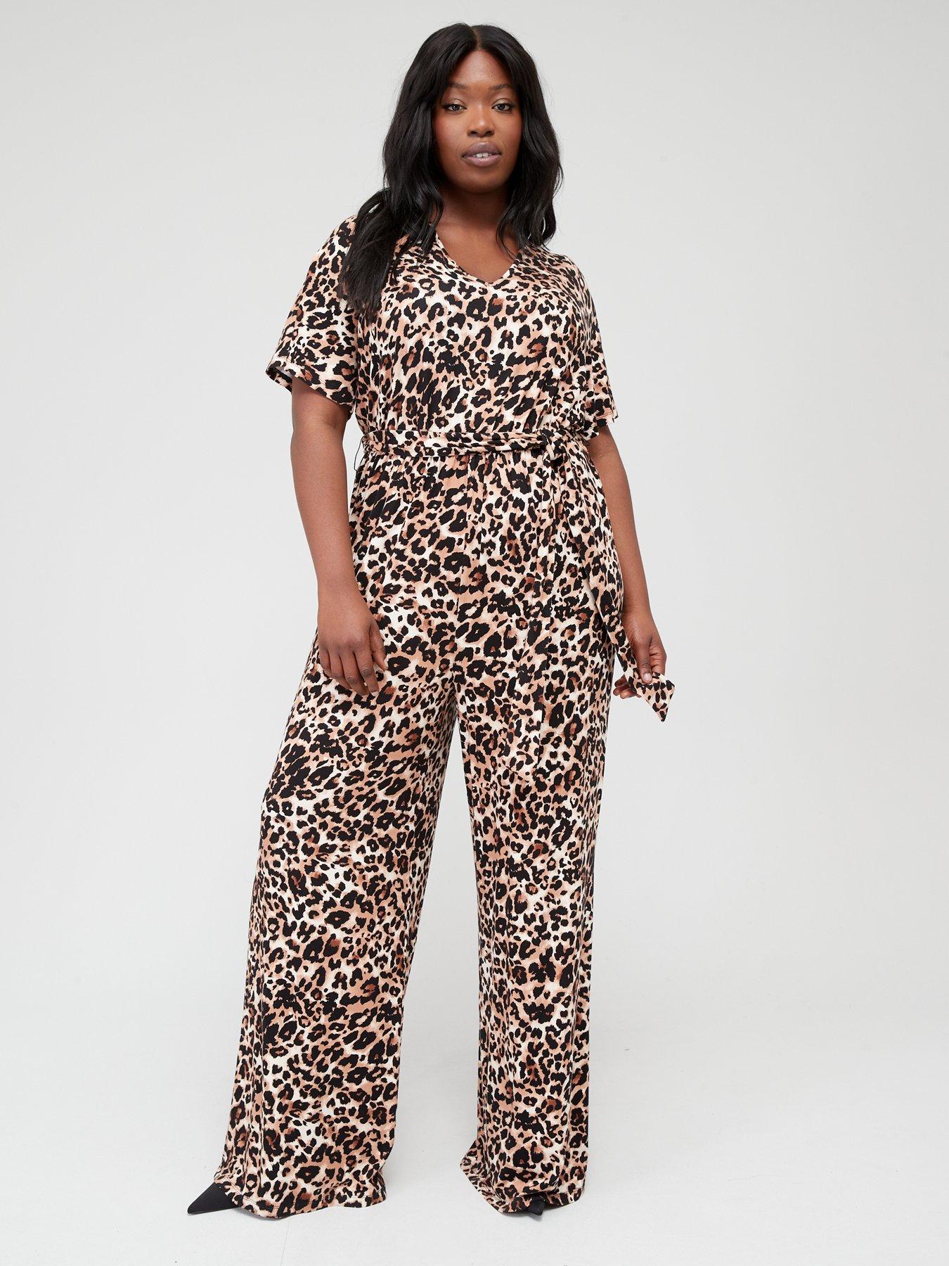 v-by-very-curve-jersey-short-sleeve-animal-print-belted-jumpsuit