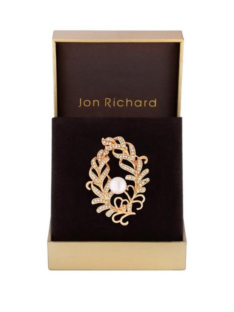 jon-richard-gold-plated-wreath-with-pearl-center-brooch-gift-boxed