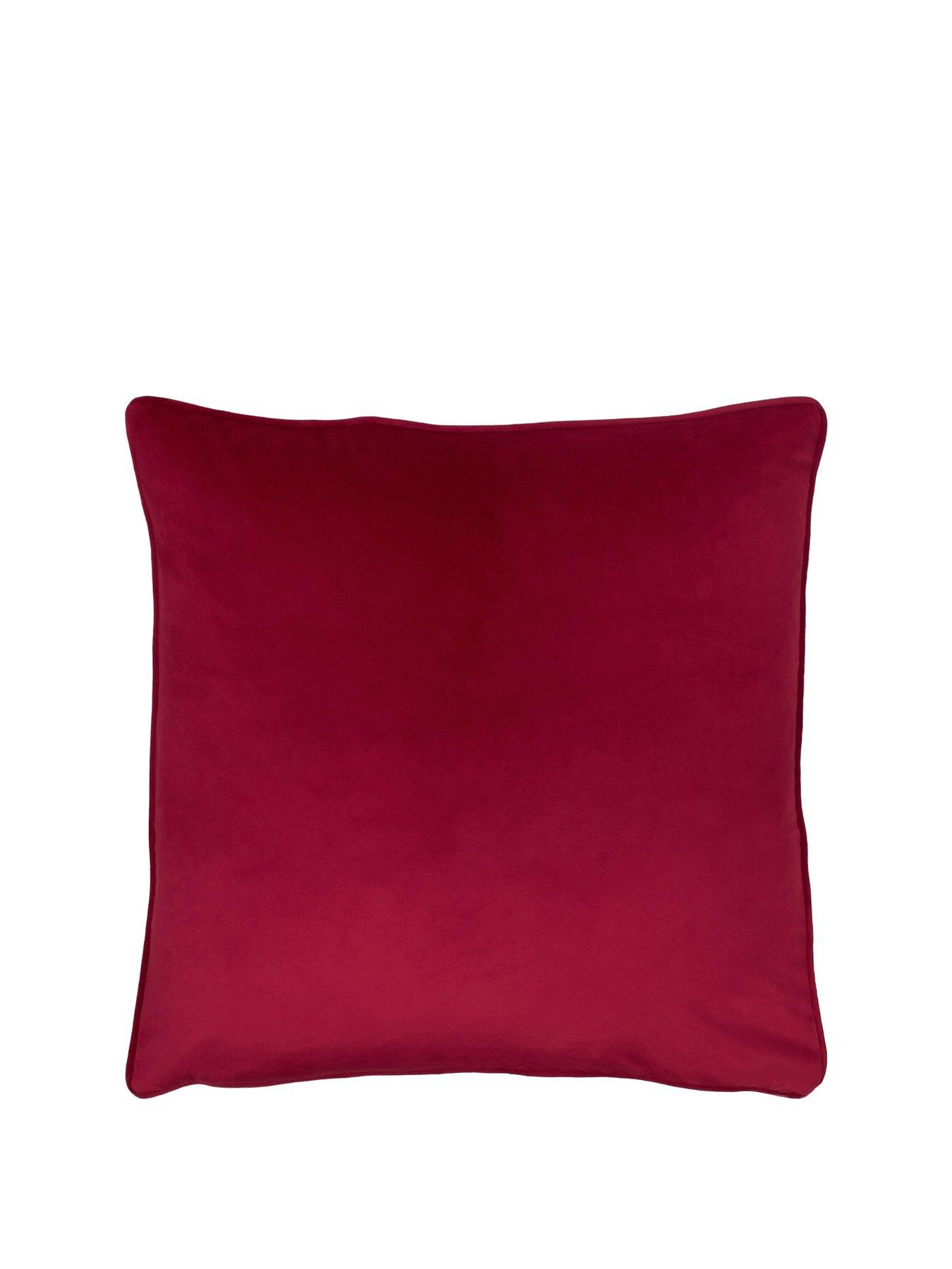 Large burgundy hot sale cushions