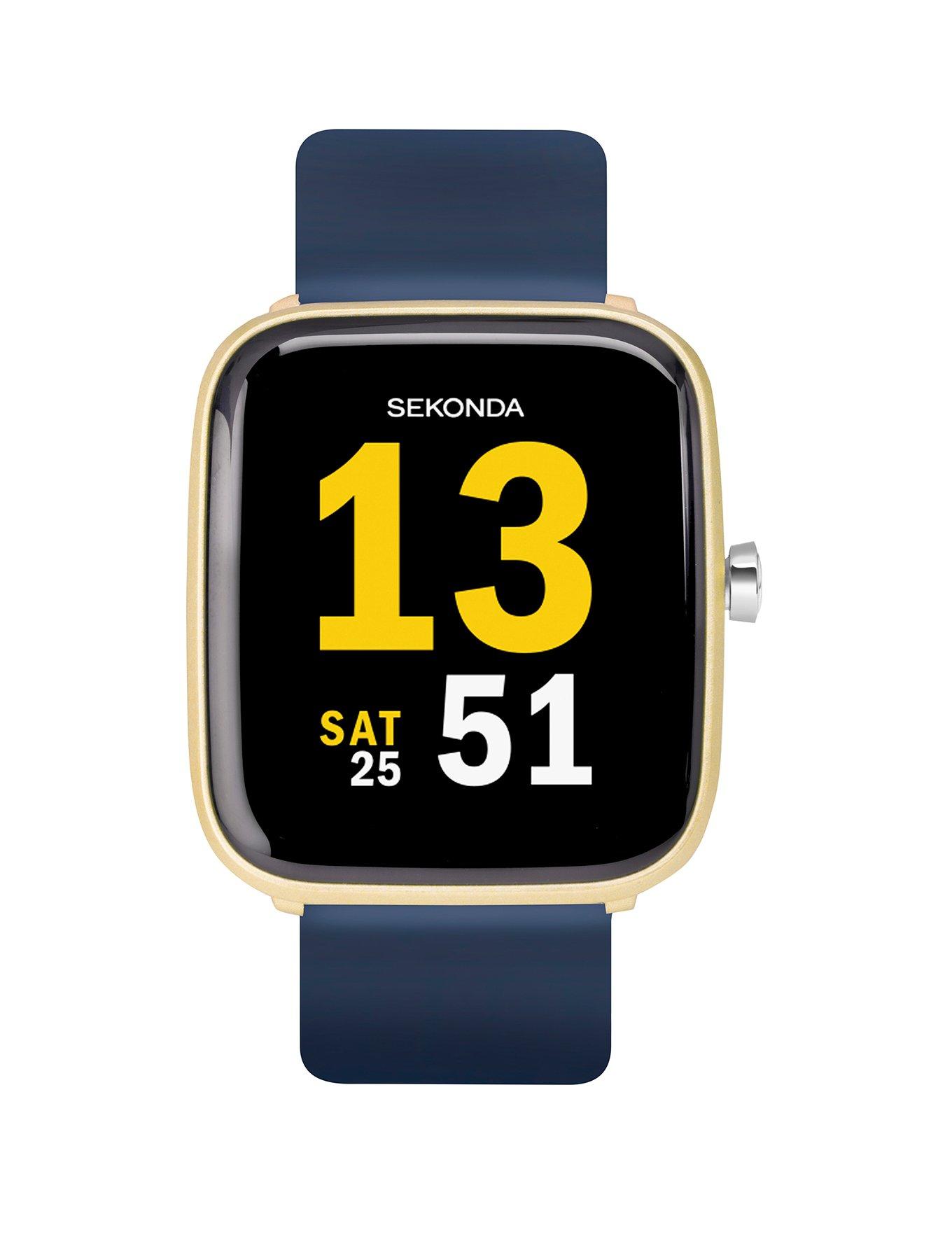 Sekonda Ladies Motion Silicone Strap Smartwatch - Navy/Black