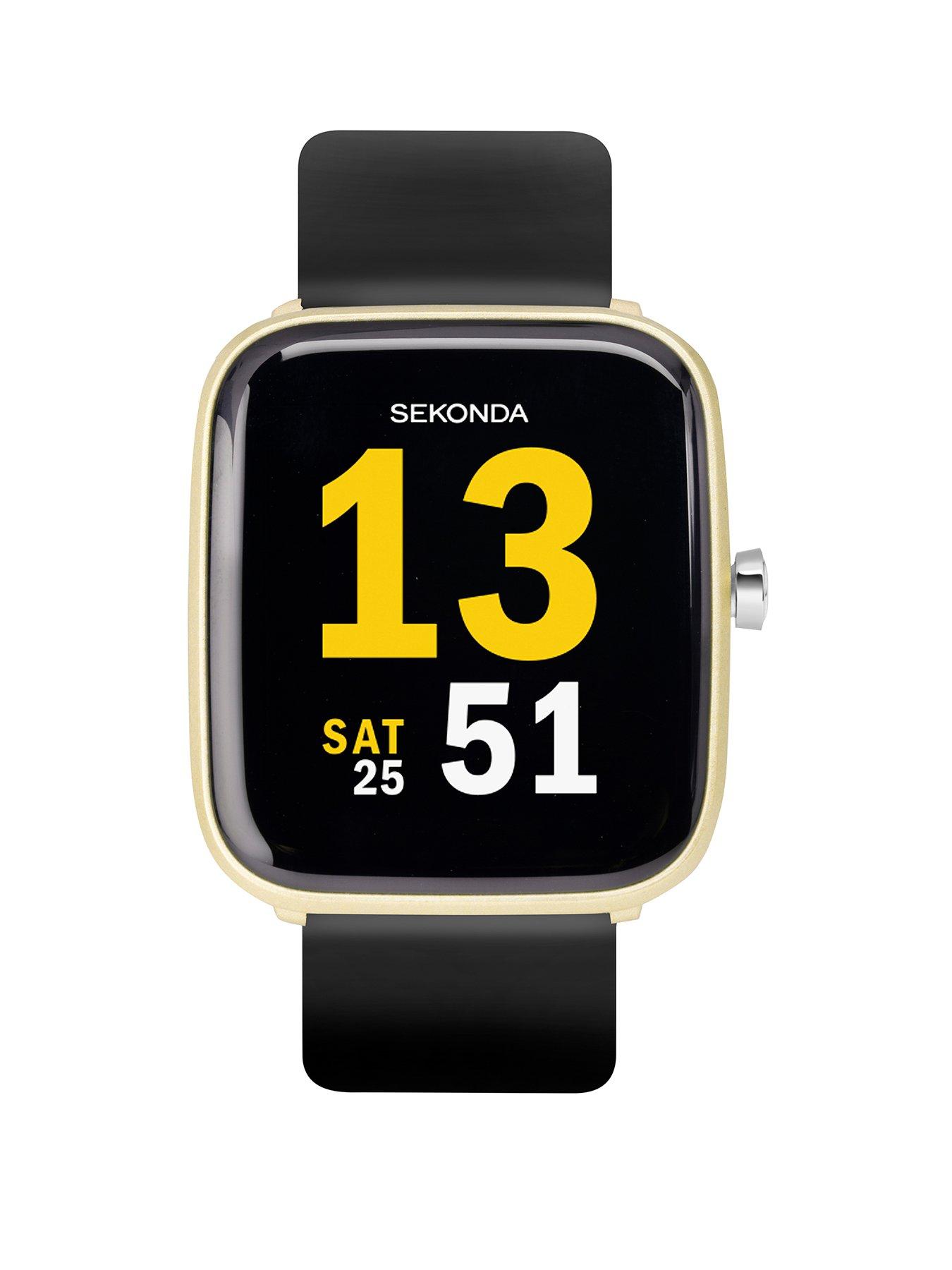 sekonda-ladies-motion-silicone-strap-smartwatch-goldblack