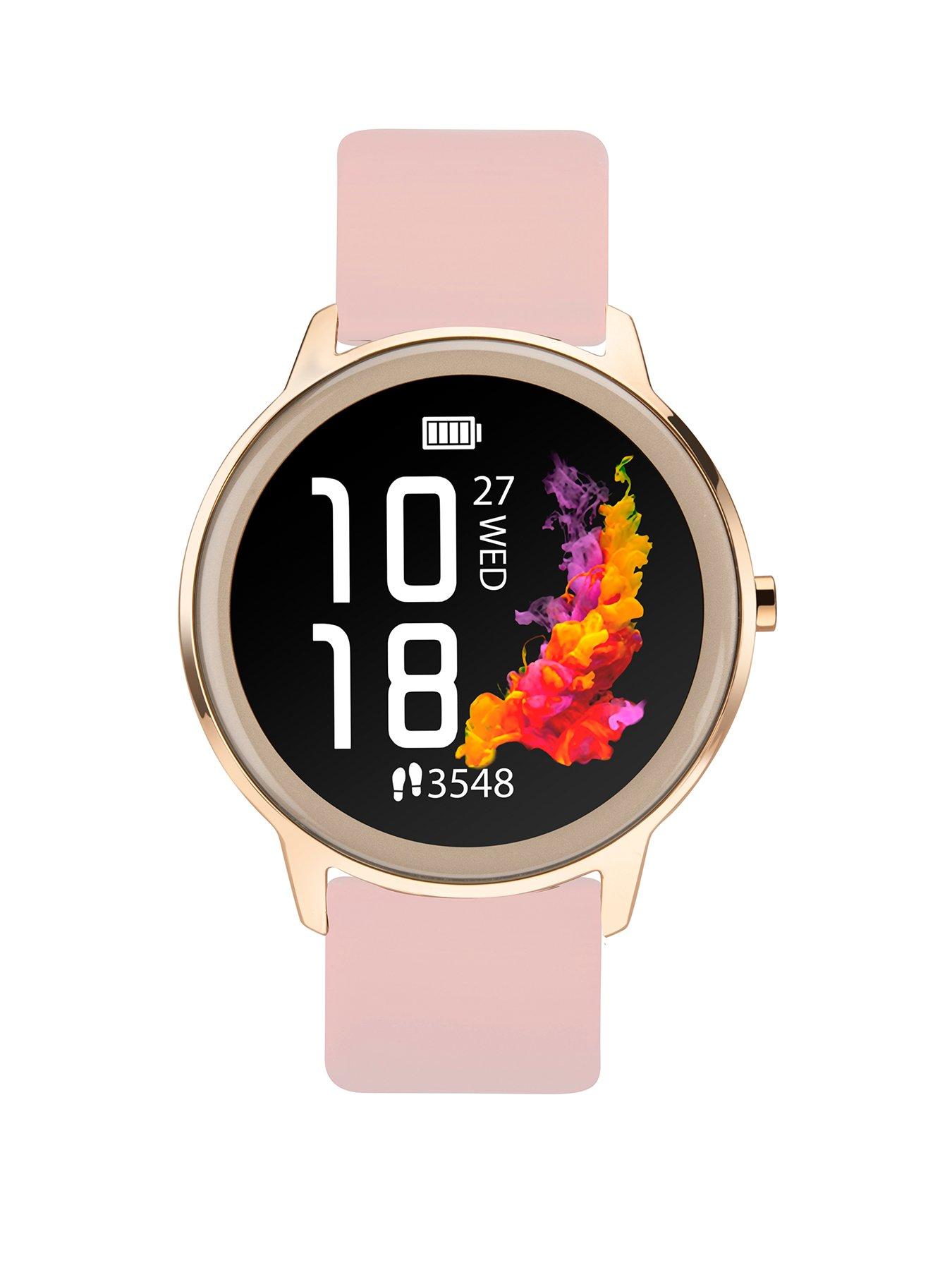 Sekonda Flex Ladies Silicone Strap Smartwatch - Rose Gold/Soft Pink
