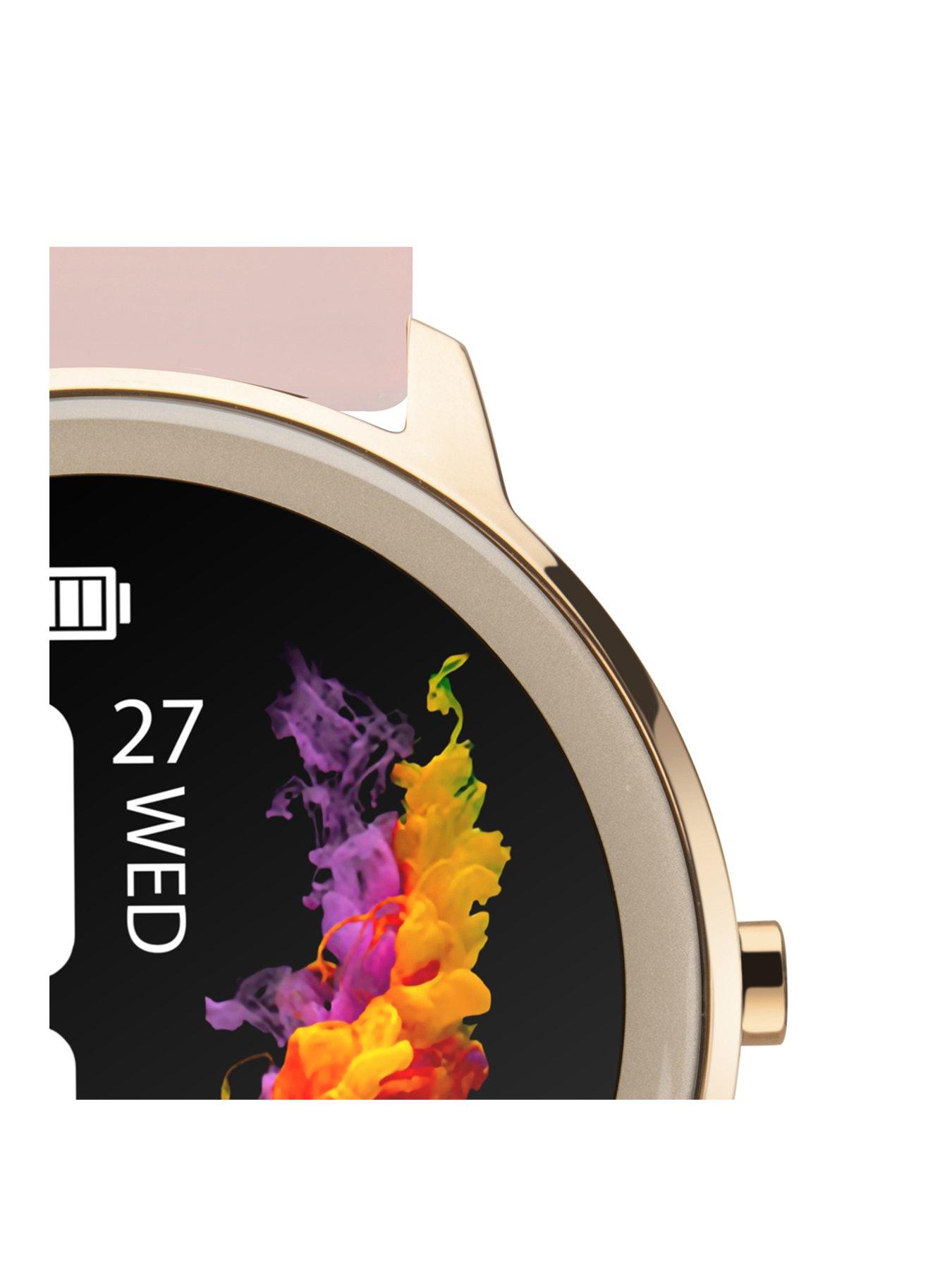 sekonda-flex-ladies-silicone-strap-smartwatch-rose-goldsoft-pinkstillFront