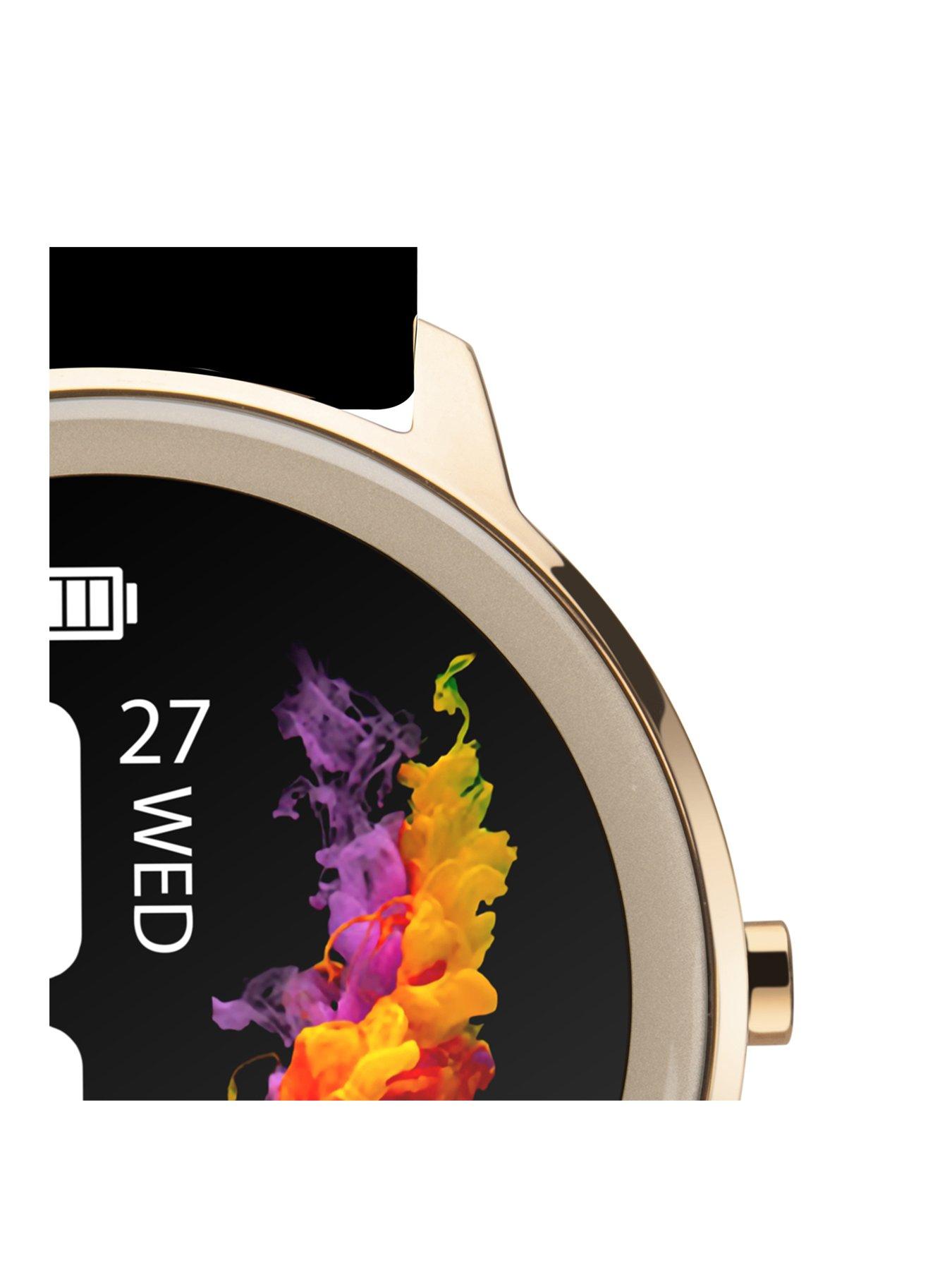 sekonda-flex-ladies-smartwatch-rose-goldblackstillFront