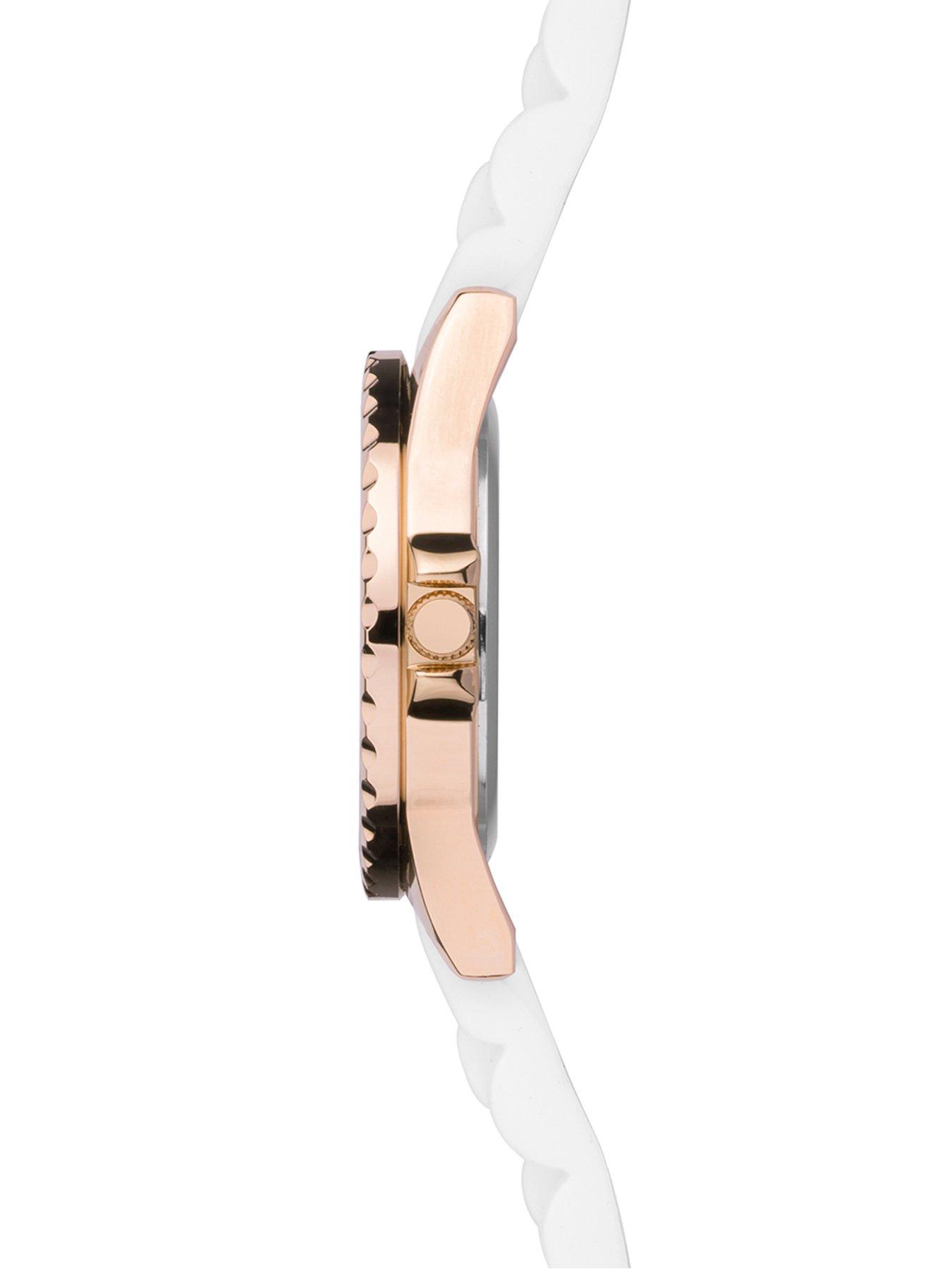 Image 4 of 6 of Sekonda Sekonda Ladies White Silicone Strap with White Dial Watch