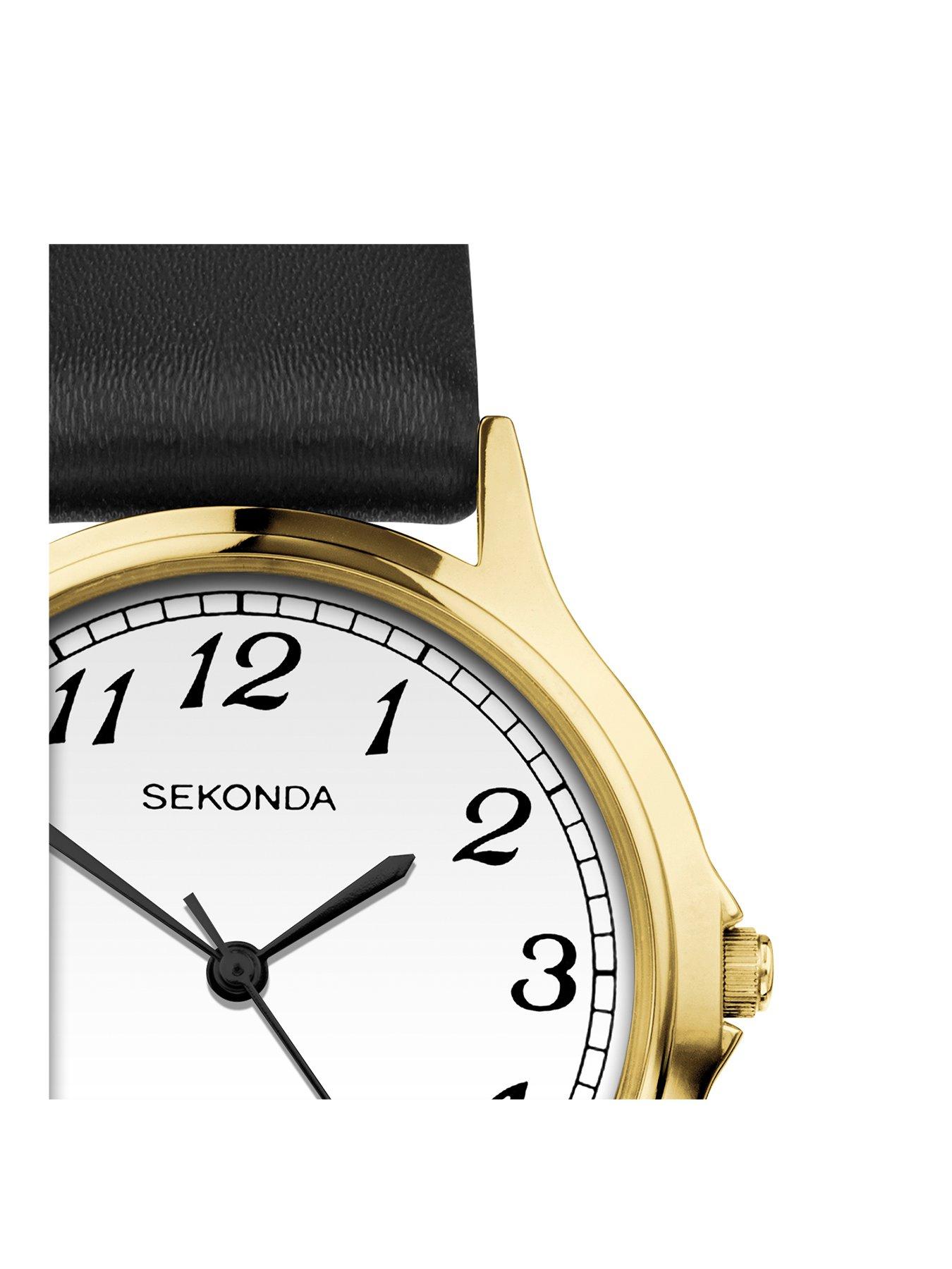 sekonda-sekonda-ladies-easy-reader-black-leather-strap-with-white-dial-watchstillFront