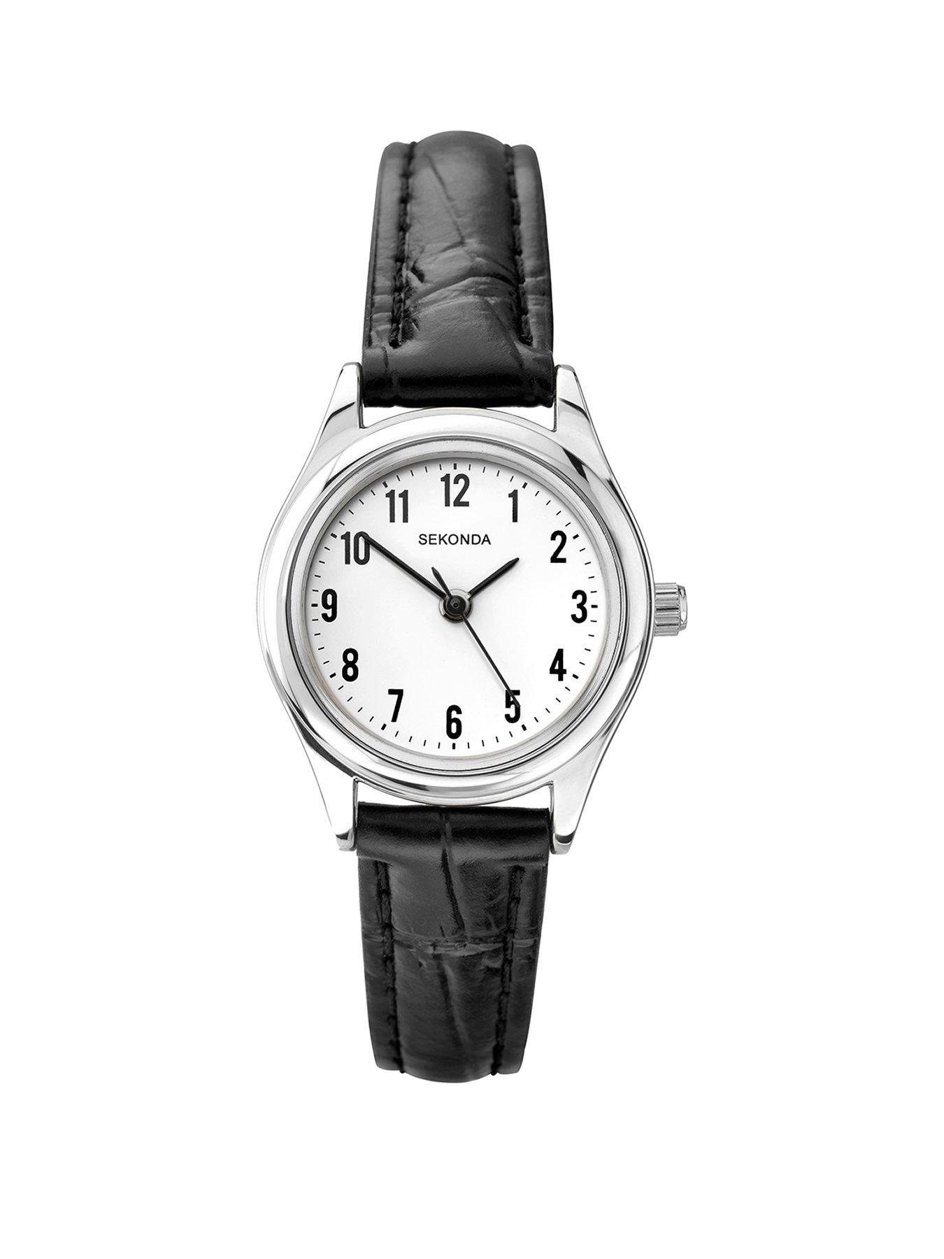 sekonda-sekonda-ladies-easy-reader-black-leather-upper-strap-with-white-dial-watch