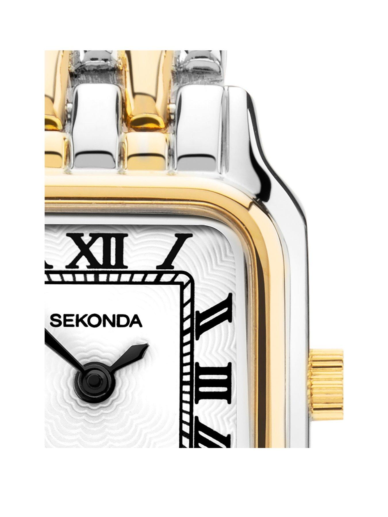 Image 2 of 6 of Sekonda Ladies Monica Two Tone Alloy Bracelet with White Dial Watch