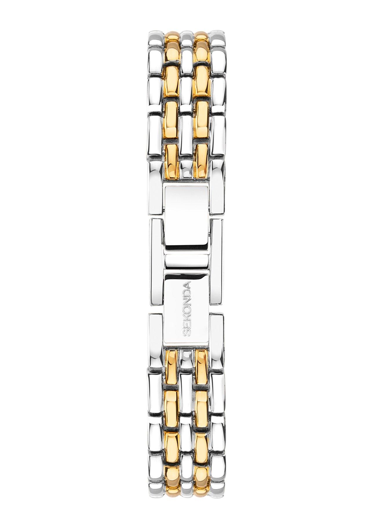 Image 6 of 6 of Sekonda Ladies Monica Two Tone Alloy Bracelet with White Dial Watch