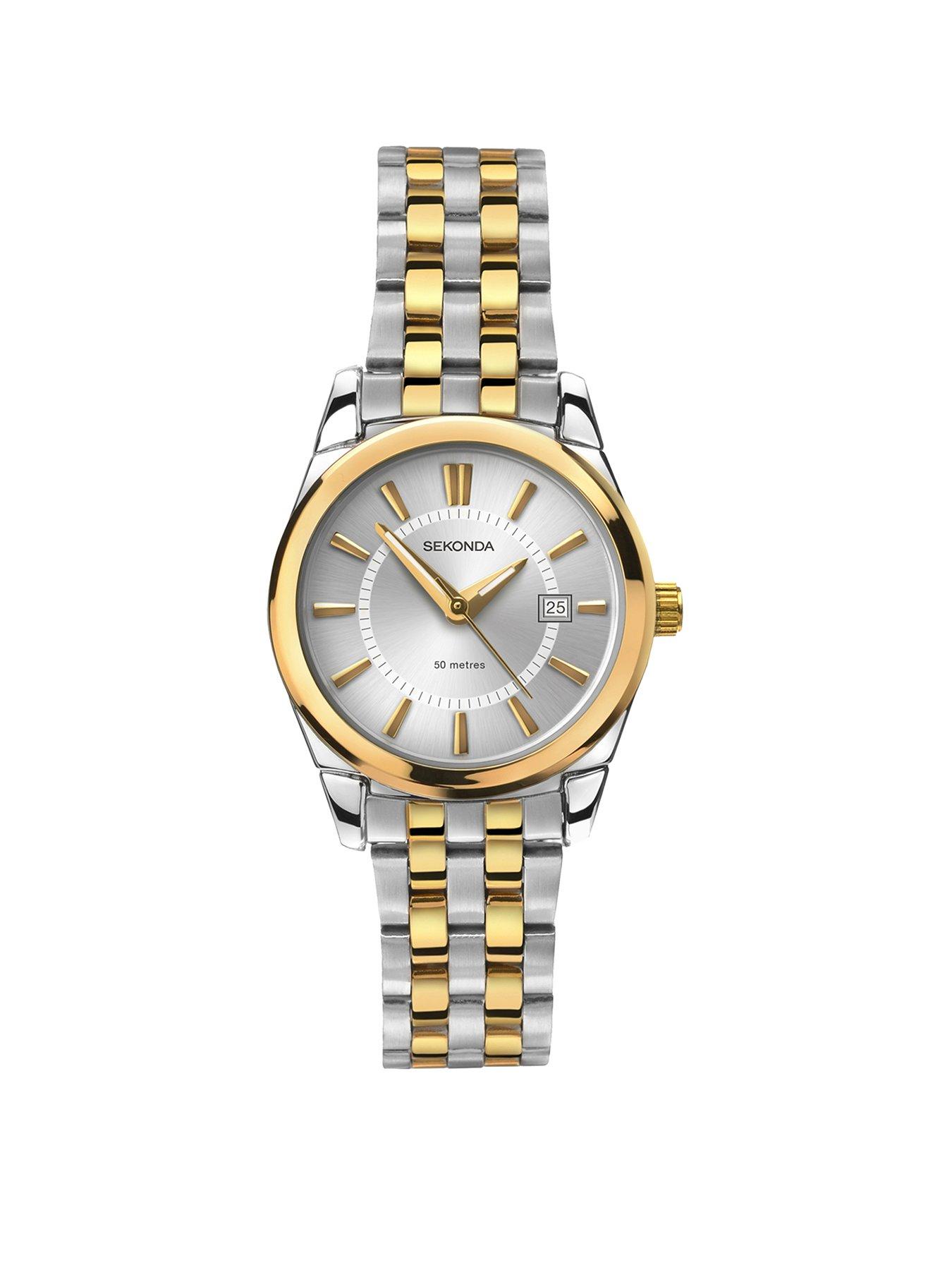 Sekonda Sekonda Ladies Riley Two Tone Stainless Steel Bracelet with Silver Dial Watch