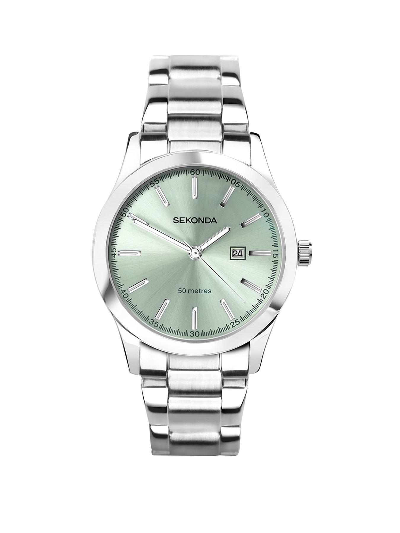 Sekonda Sekonda Ladies Taylor Silver Stainless Steel Bracelet with Light Green Dial Watch