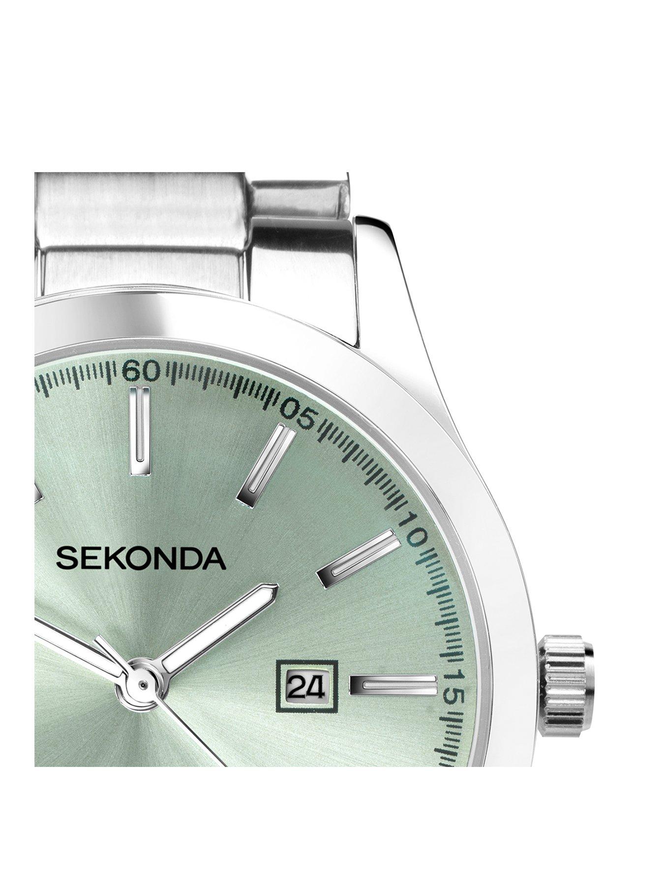 sekonda-sekonda-ladies-taylor-silver-stainless-steel-bracelet-with-light-green-dial-watchstillFront