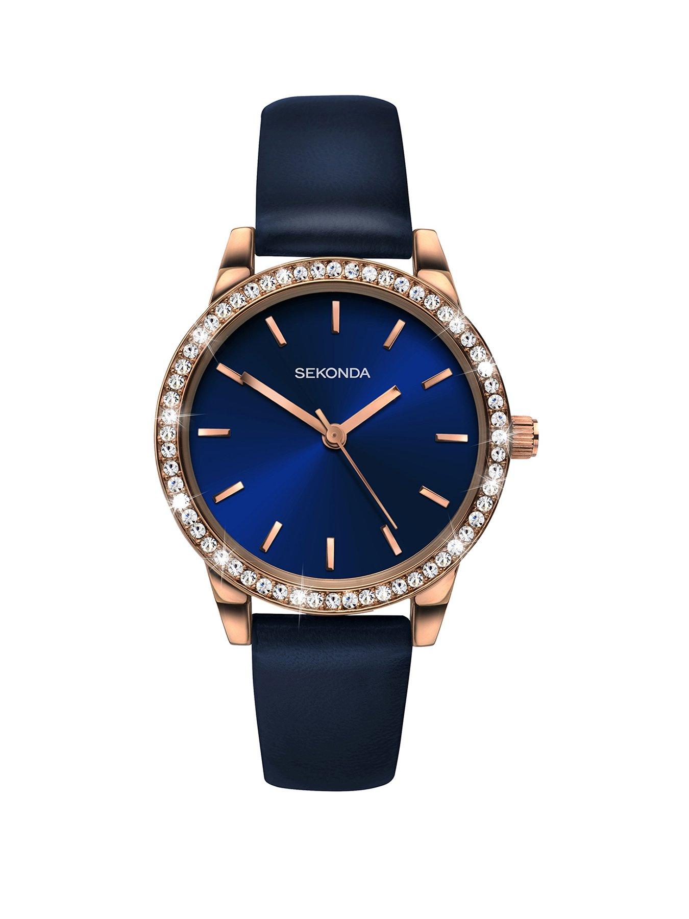 sekonda-sekonda-ladies-amelia-blue-polyurethane-strap-with-blue-dial-watch