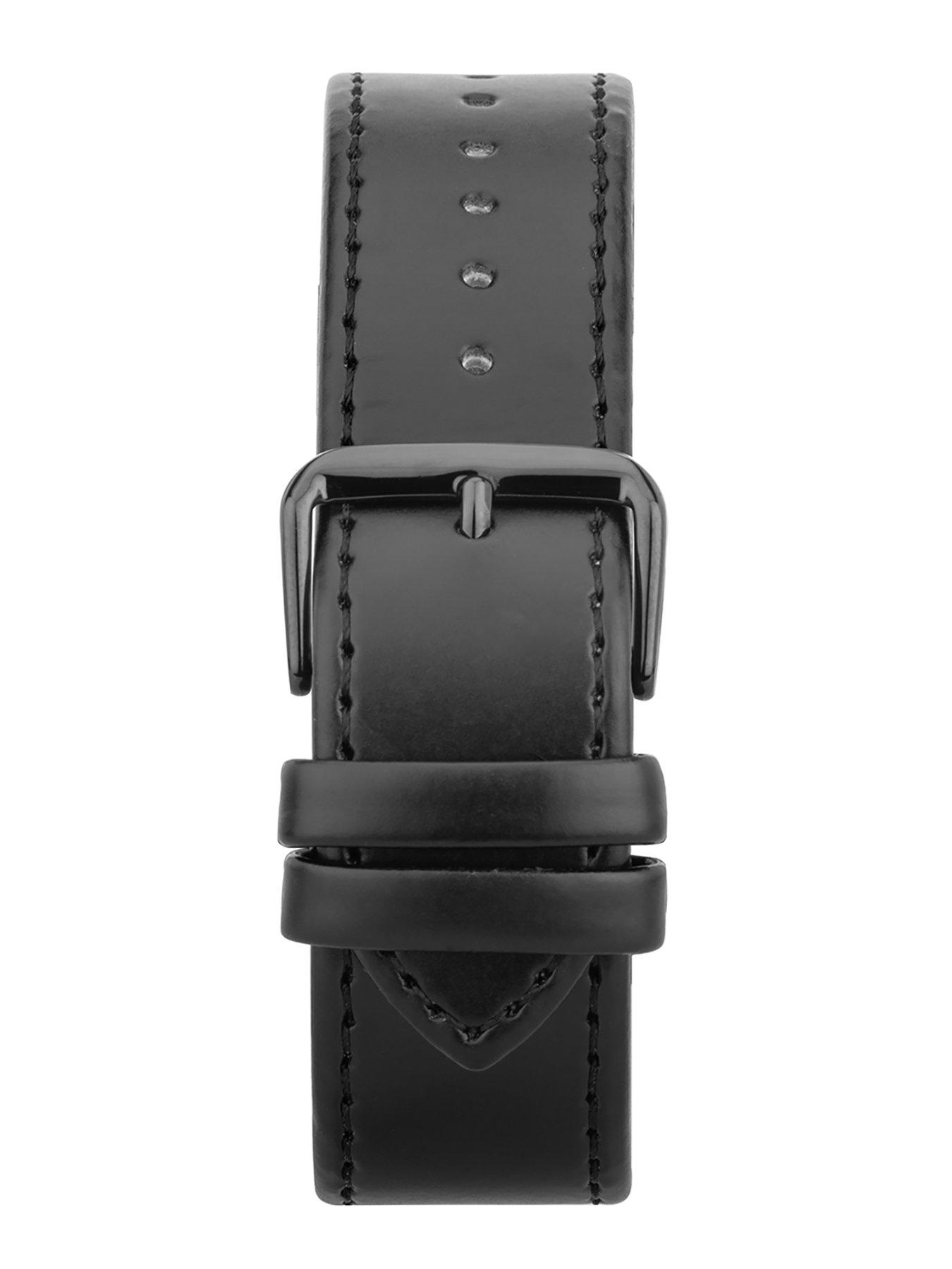 Image 6 of 6 of Sekonda Sekonda Men's Oslo Black Leather Strap with Blue Dial Watch