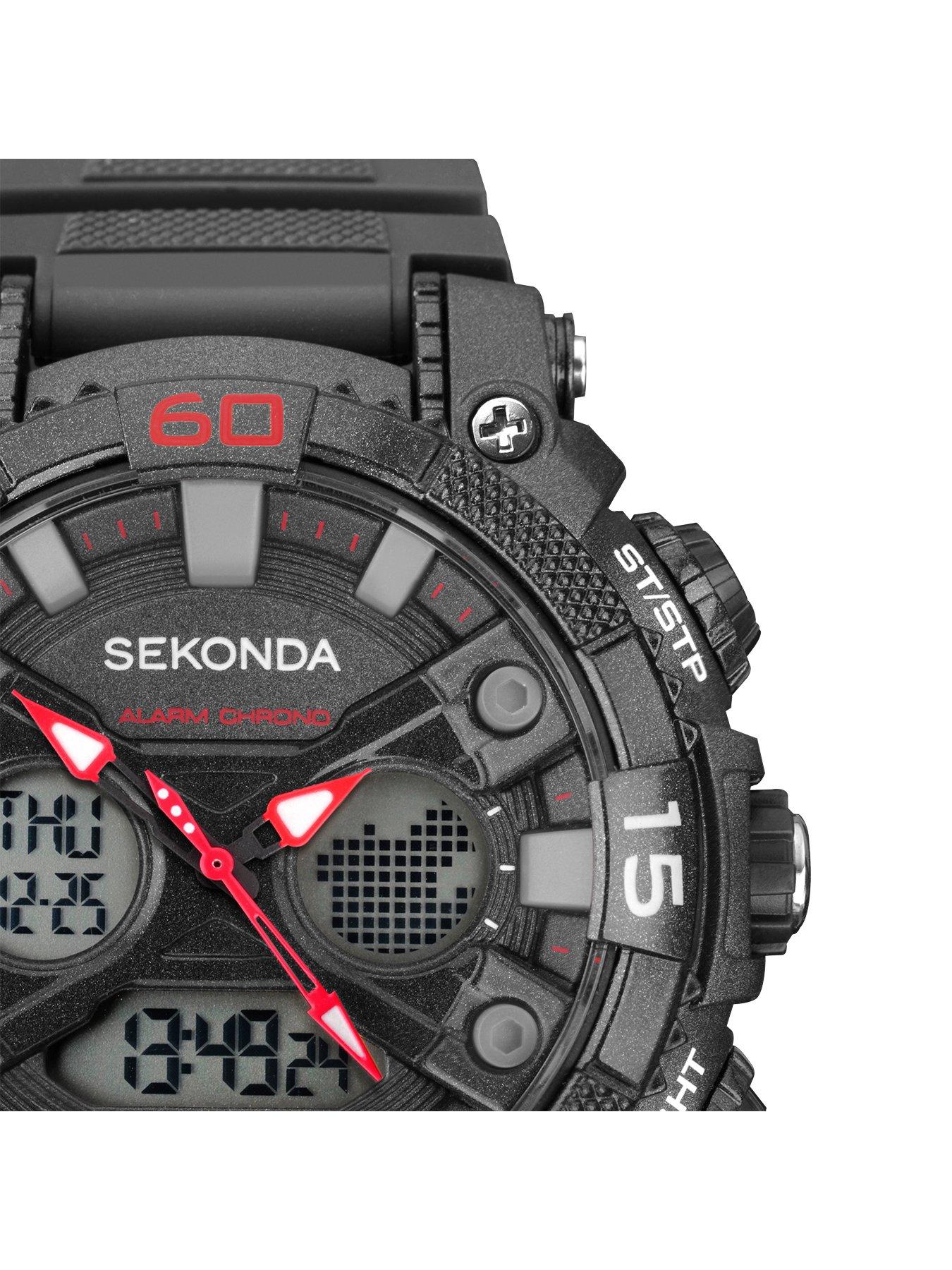 Sekonda digital shop dual time watch